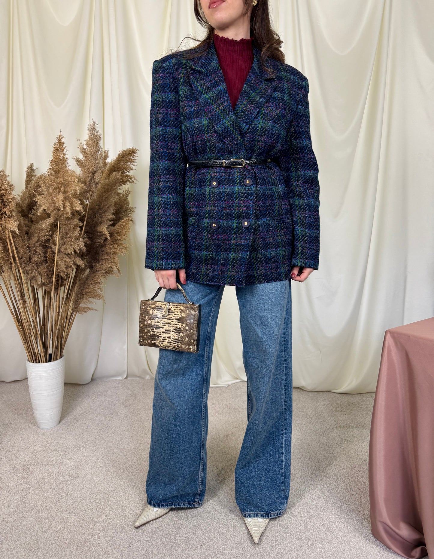 Sacou vintage din Tweed superb, mărimea L/XL