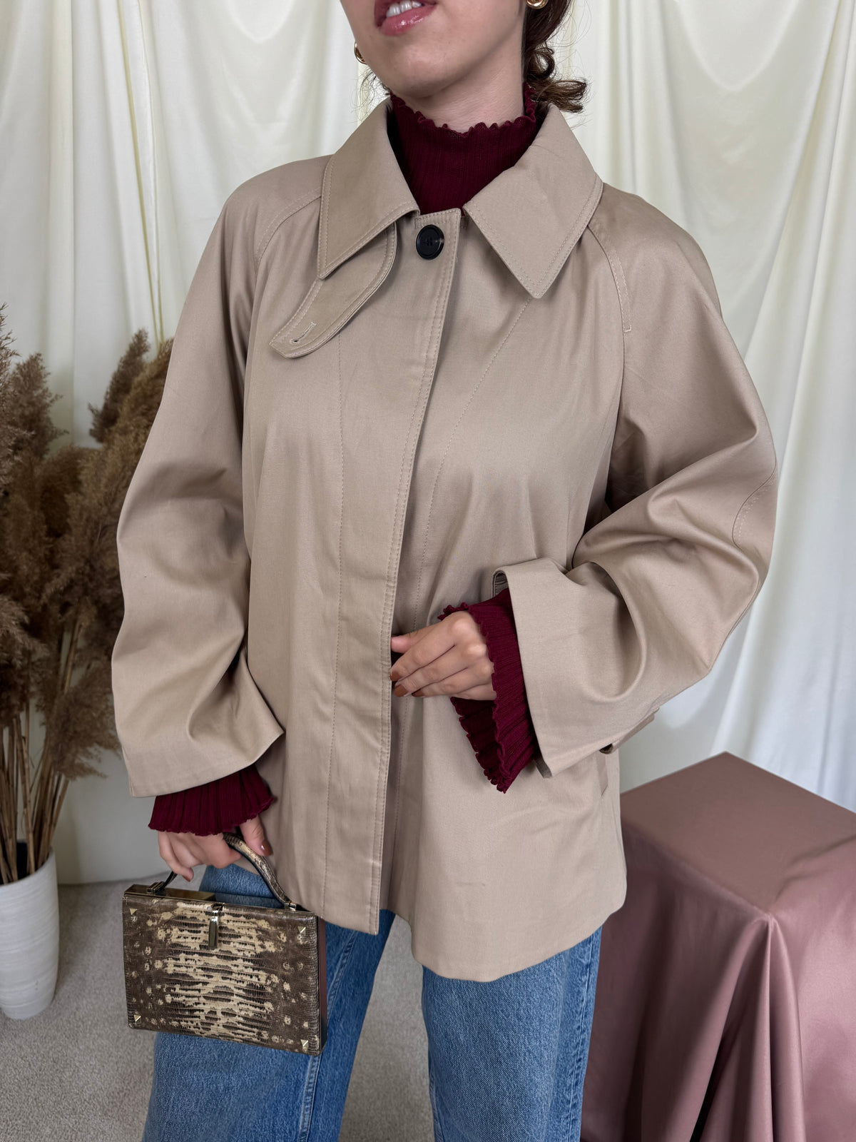Trench COS în croi A din 100% bumbac ( mărimea M)