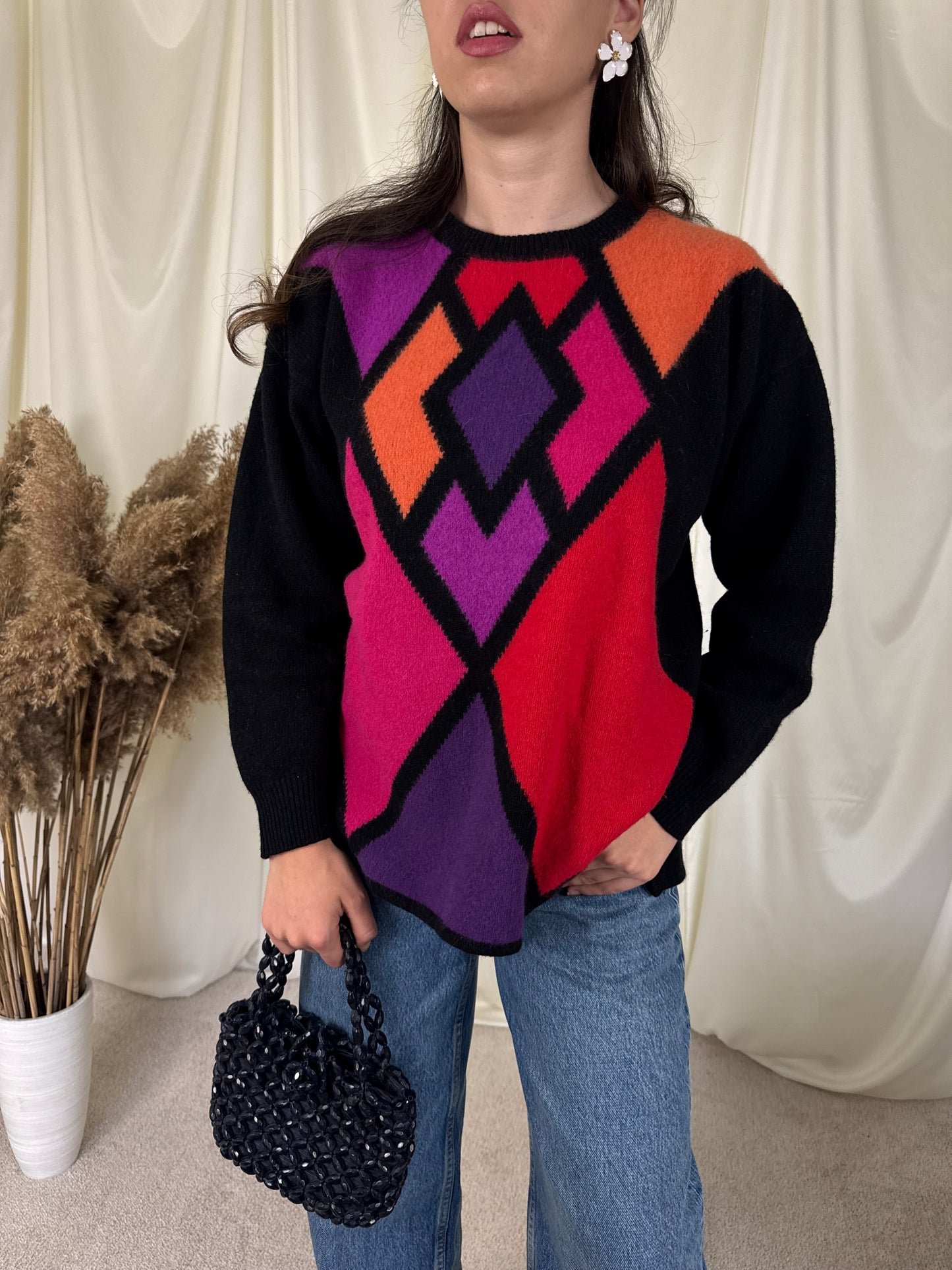 Pulover vintage BETTYBARCLAY 90% lână și angora