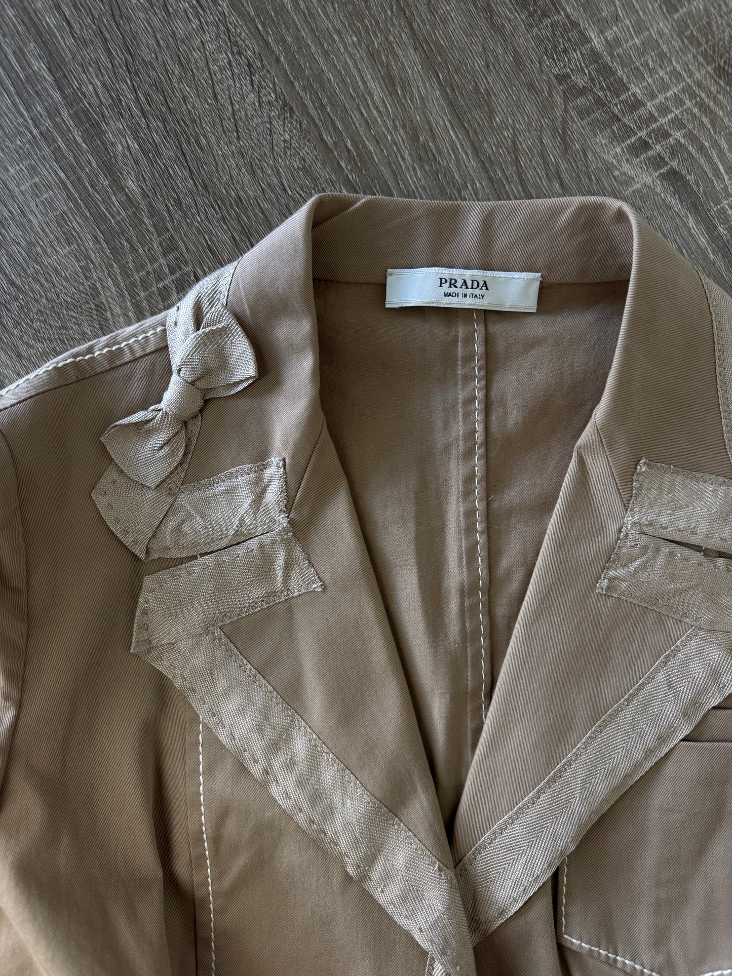 Sacou PRADA din bumbac ( mărimea s-M)