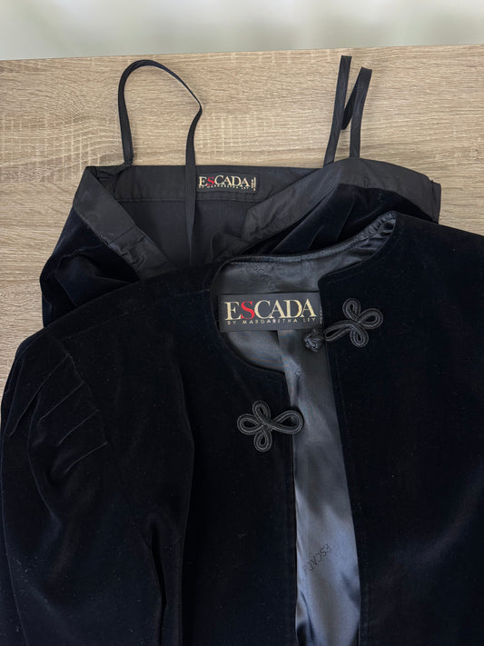 Set vintage din catifea Escada mărimea 36/S