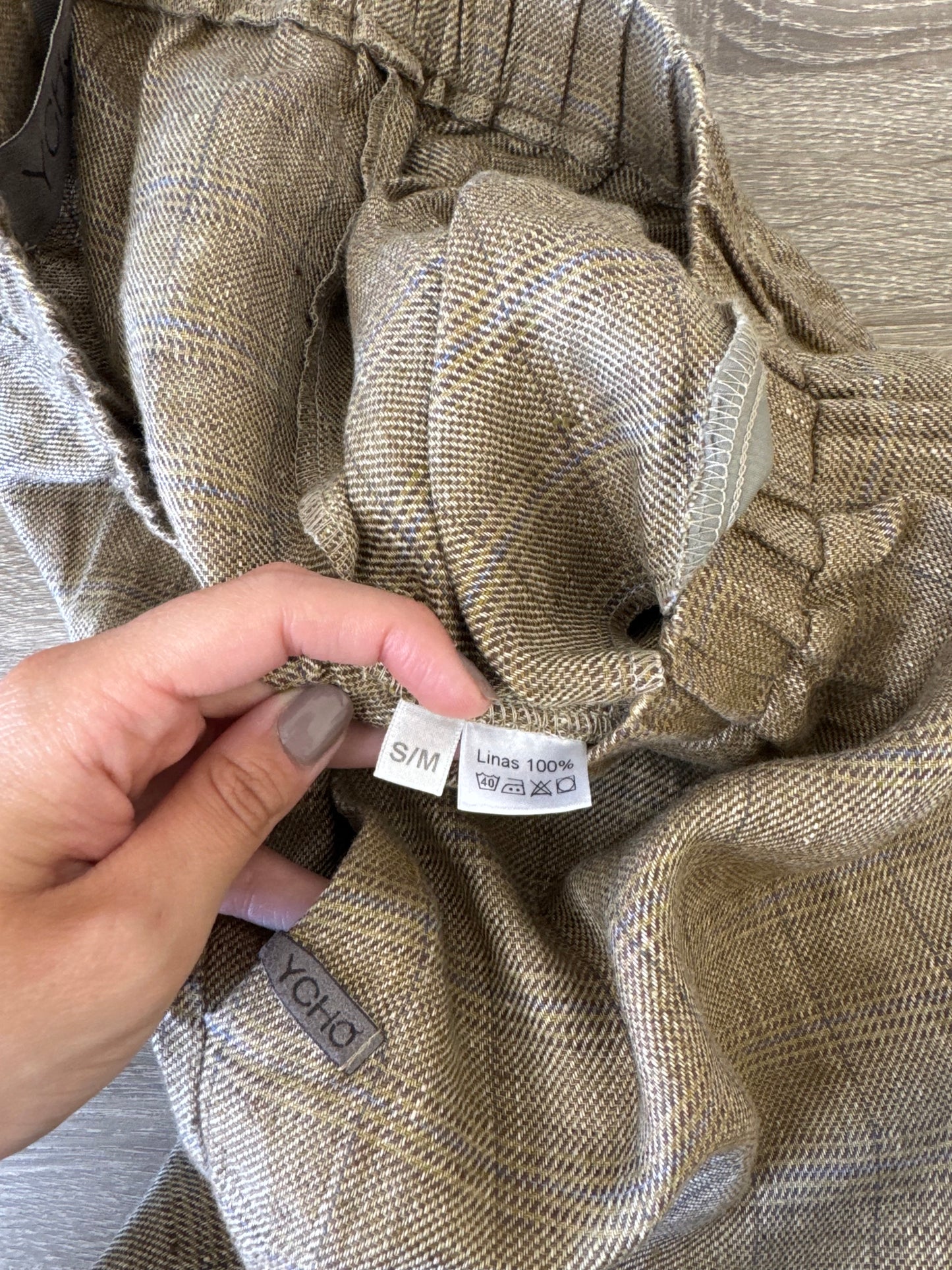 Pantalon din 100% in cu talie elastică 
(Mărimea S/M)