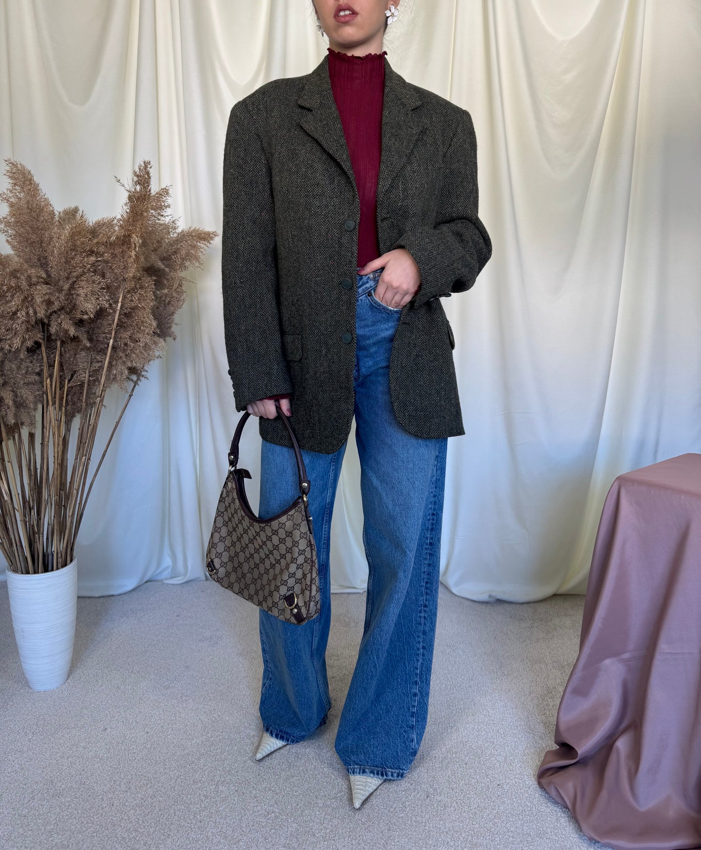 Piesa de colecție BURBERRY- lână HARIS TWEED