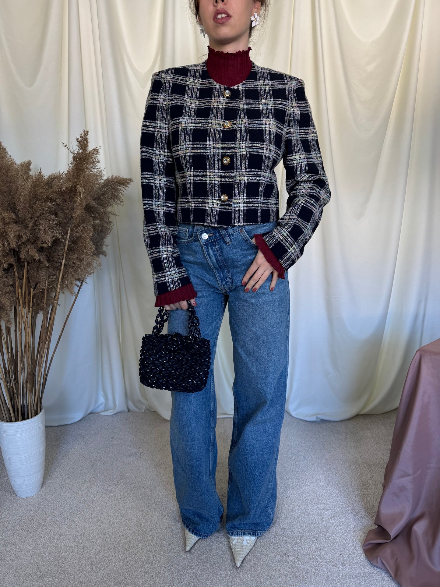 Sacou vintage elegant cu nasturi superbi ( mărimea M)