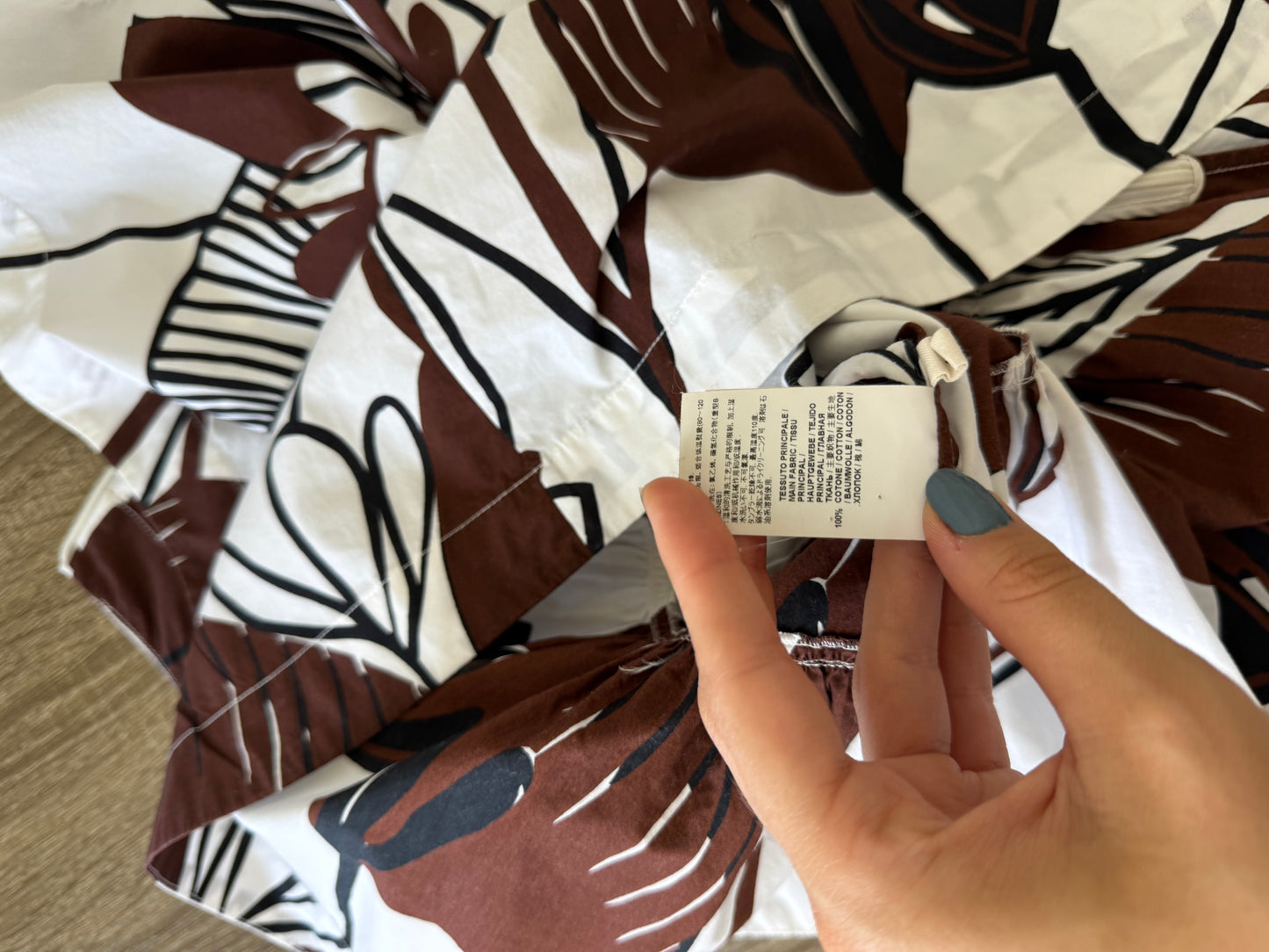 Top MARNI din 100% bumbac cu print floral( mărimea M)