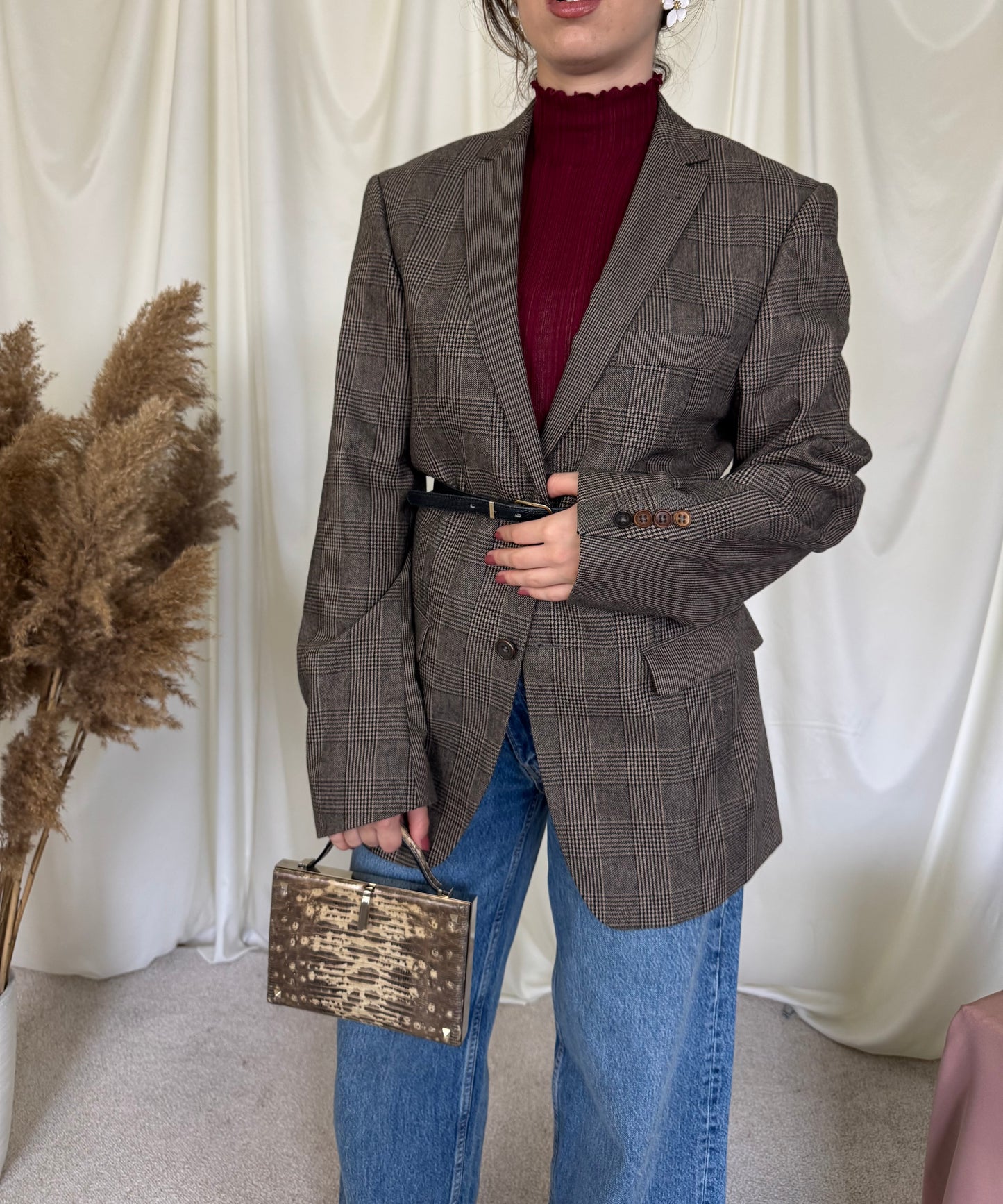 Sacou în fit oversiZed din stofă superbă în 2 culori( mărimea M)