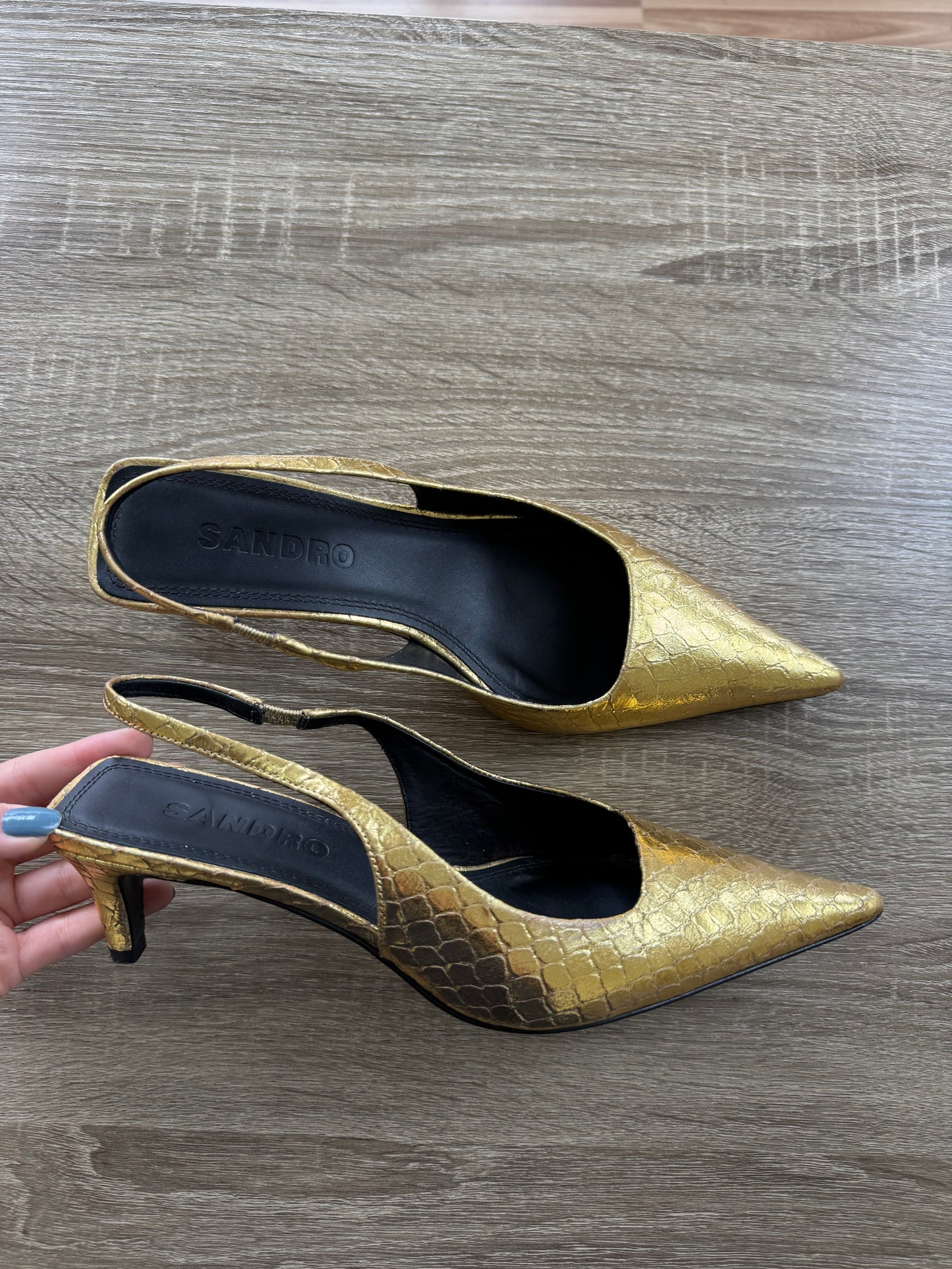 Pantofi Sandro Paris din piele naturală ( mărimea 39)