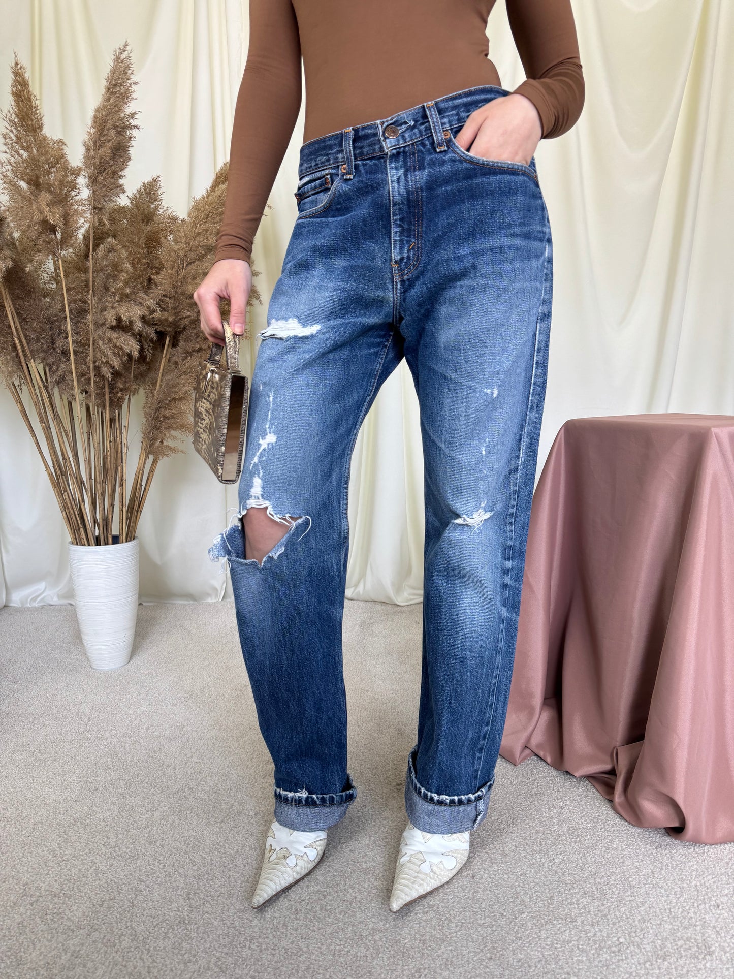 Levi’s vintage din 100% bumbac, aspect vintage  cool 
(Mărimea M/L) - 82 talie