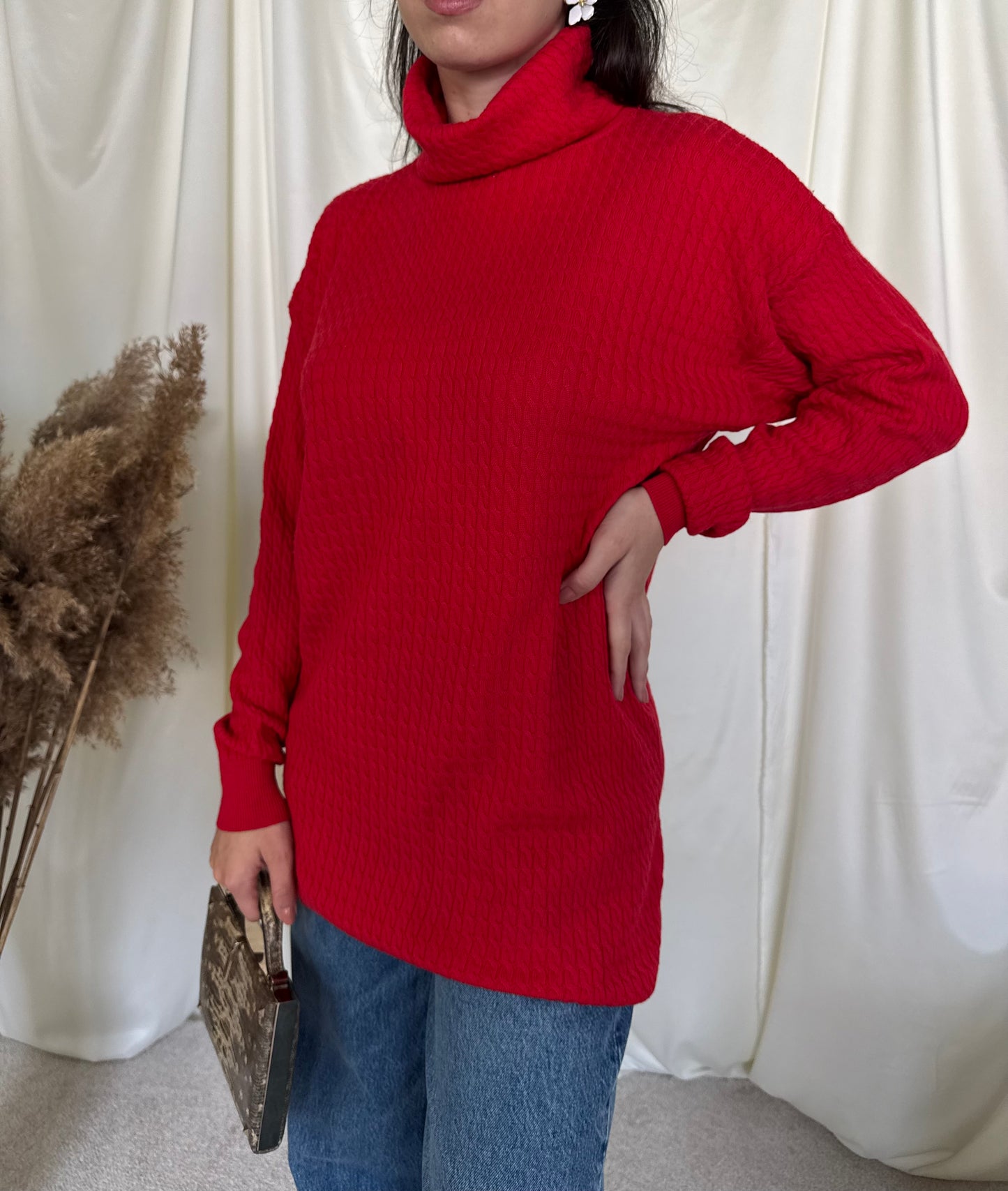 Pulover vintage lână pură ( mărimea S-M)