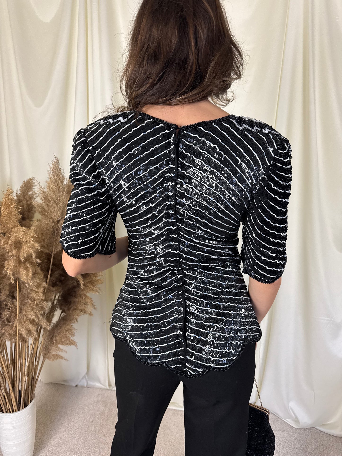 Piesa vintage din mătase naturală( mărimea S)