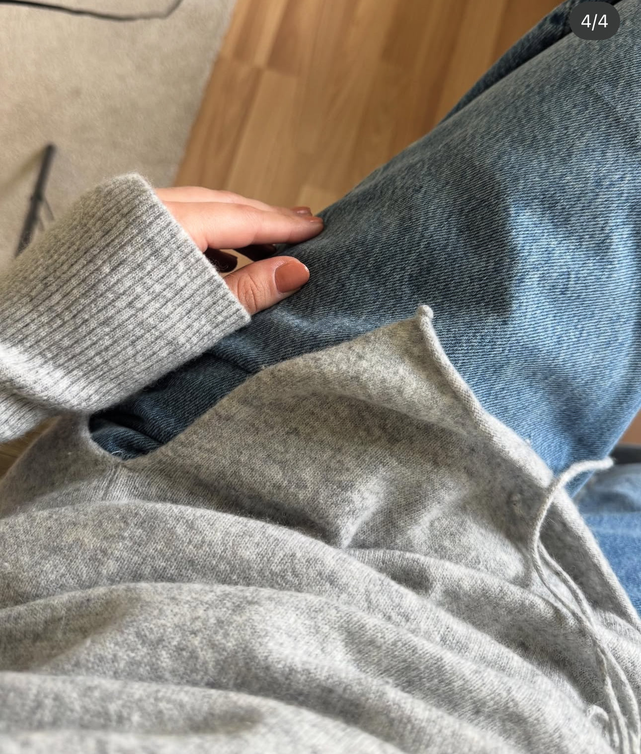 Pulover moale din lână și cașmir( mărimea S-M)