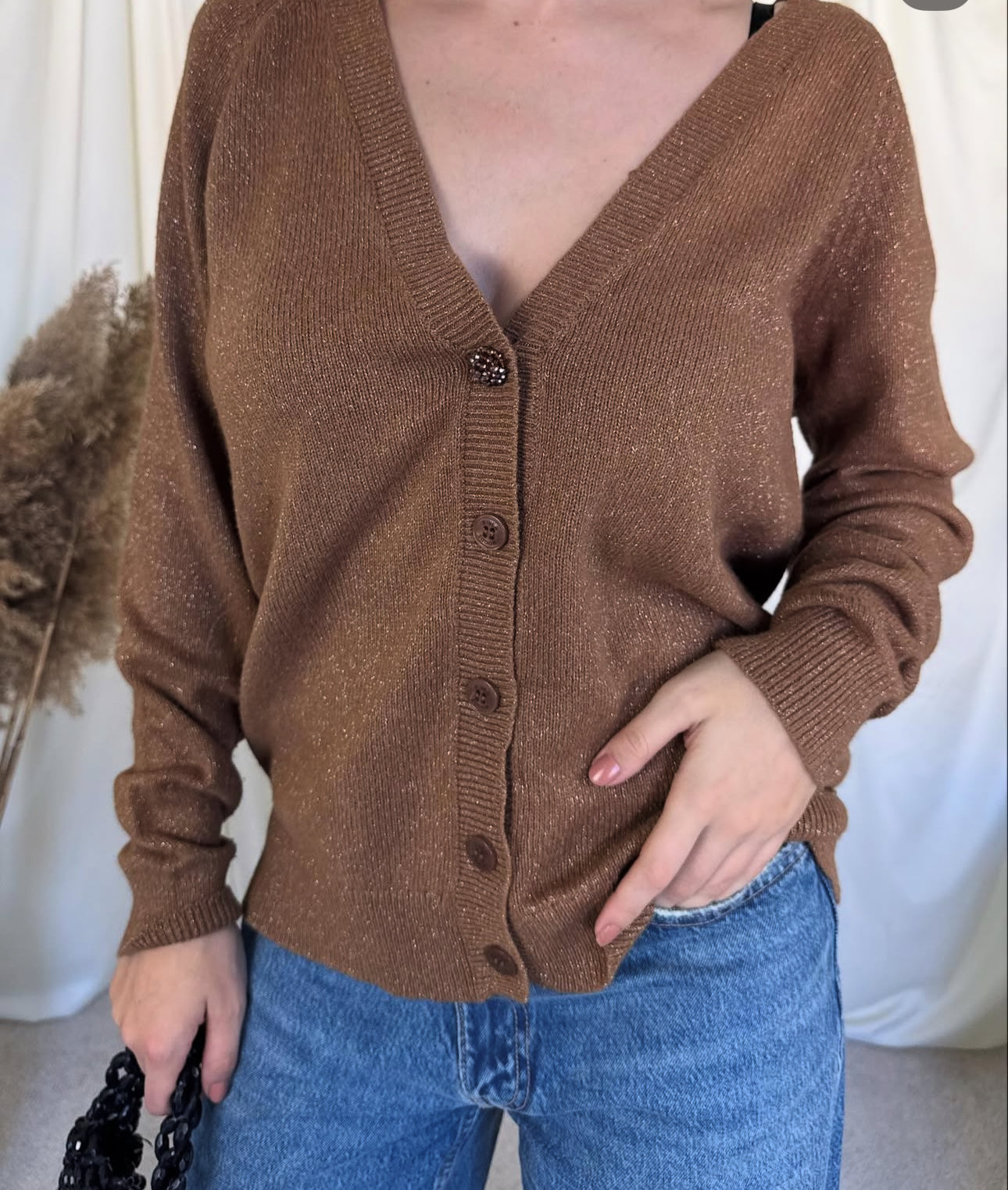 Cardigan maro RIVERWOODS(mărimea L)