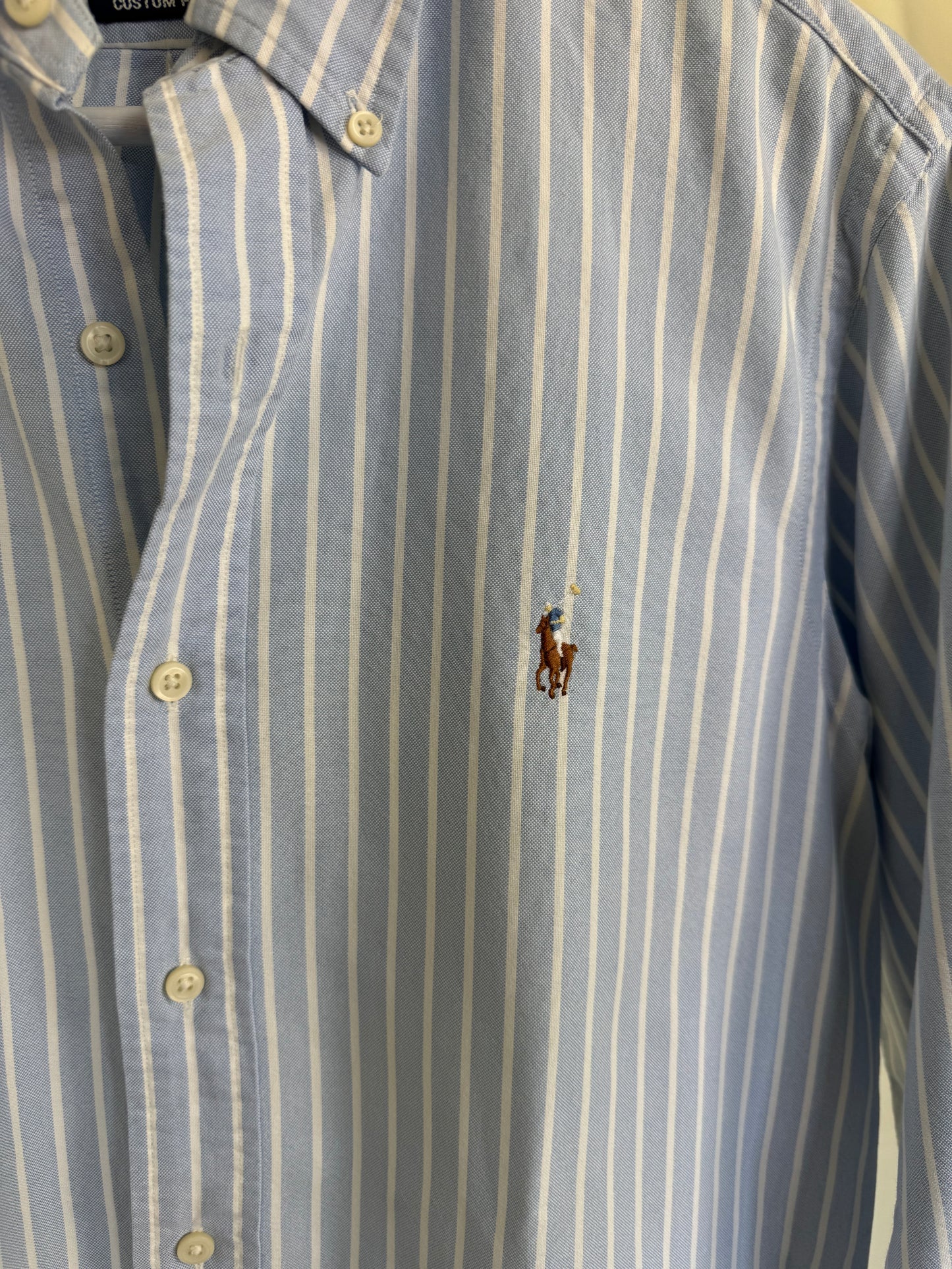 Cămașă POLO RALPH LAUREN din 100% bumbac, print cu dungi 
(Mărimea M)