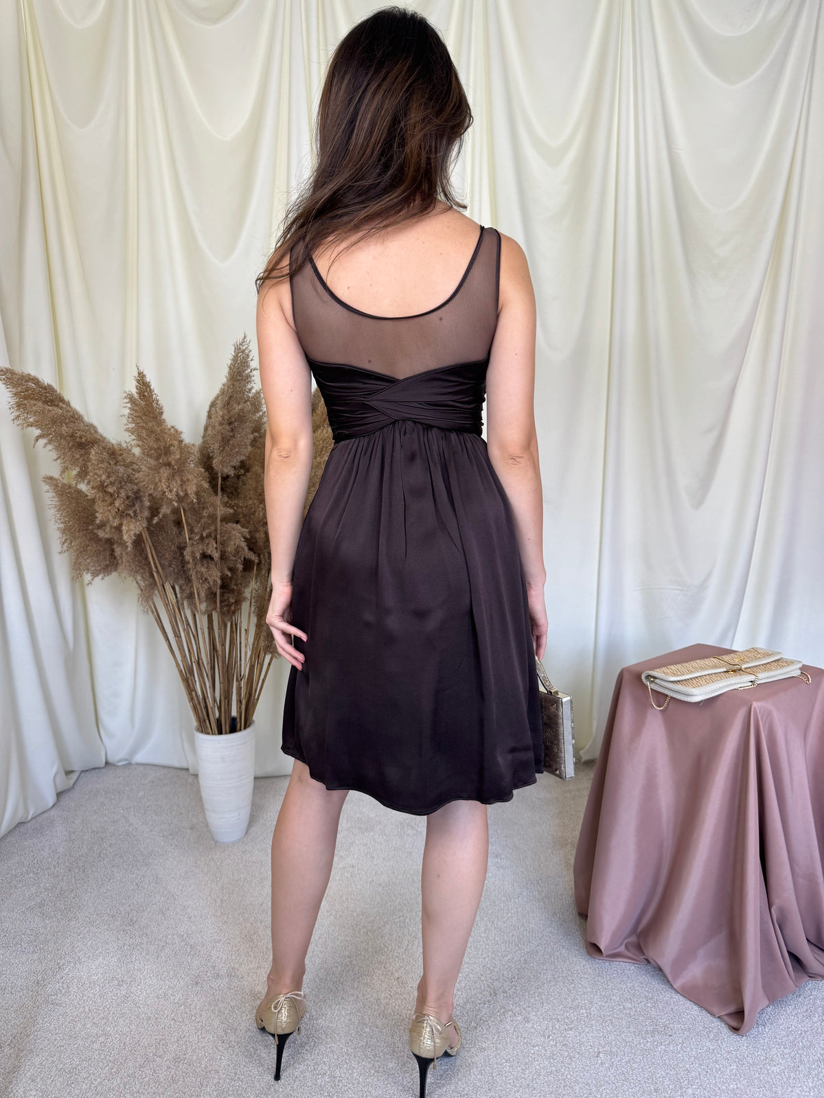 Rochie luxury BURBERRY din 100% mătase naturală extrem de finuță și calitativă ( mărimea XS)