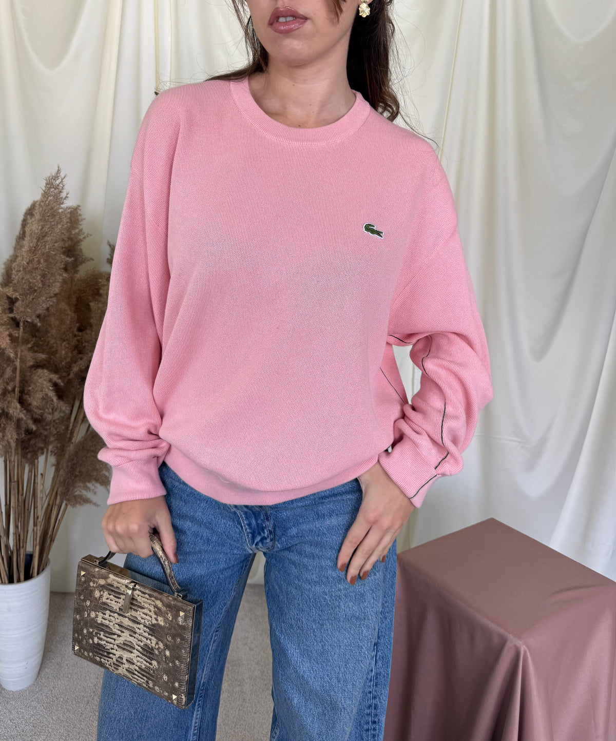 Bluză Lacoste din 100% bumbac in fit oversiZed ( mărimea L/XL)