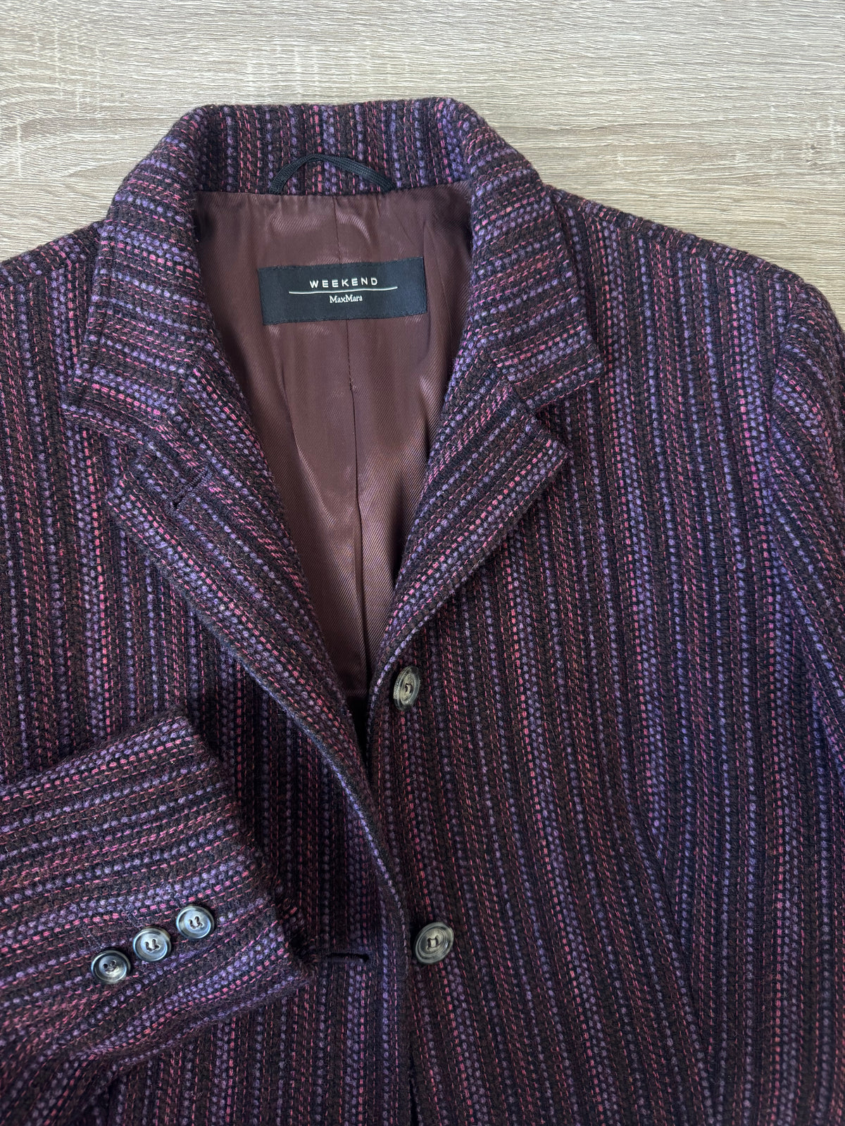 Sacou tip jachetă  MAX MARA din stofa de 97% lână ( mărimea S/M)