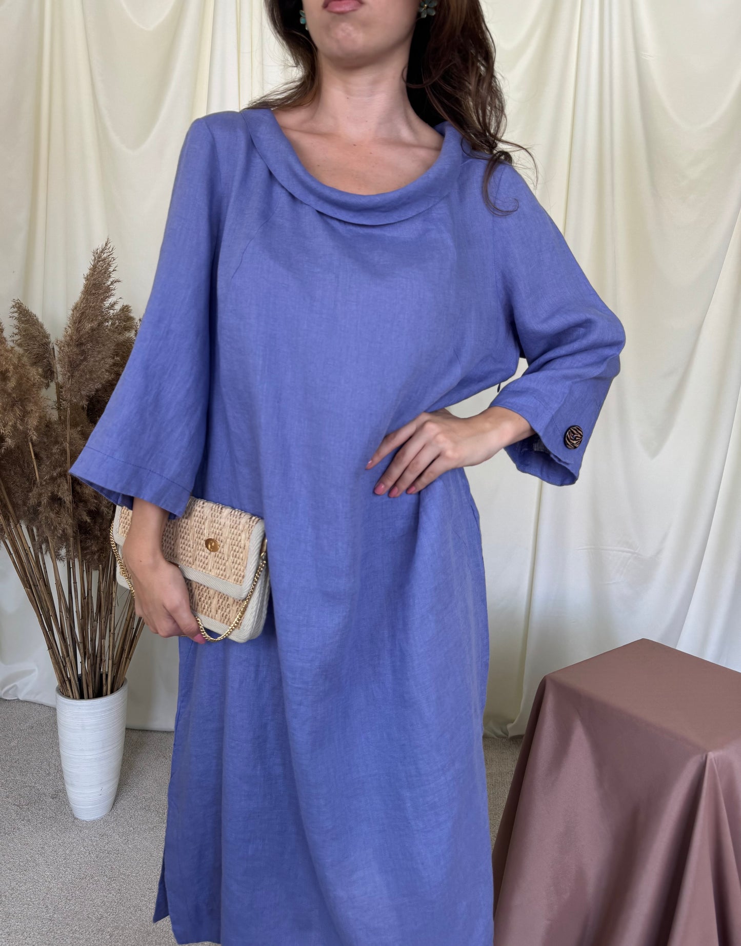 Rochie de vară ELENA MIRO din 100% in calitativ, croi lejer ( mărimea L)