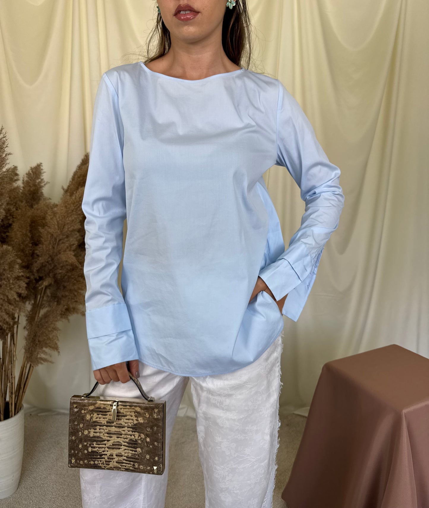 Cămașă premium VAN LAACK din bumbac și manșete lungi 
(Mărimea S/M)