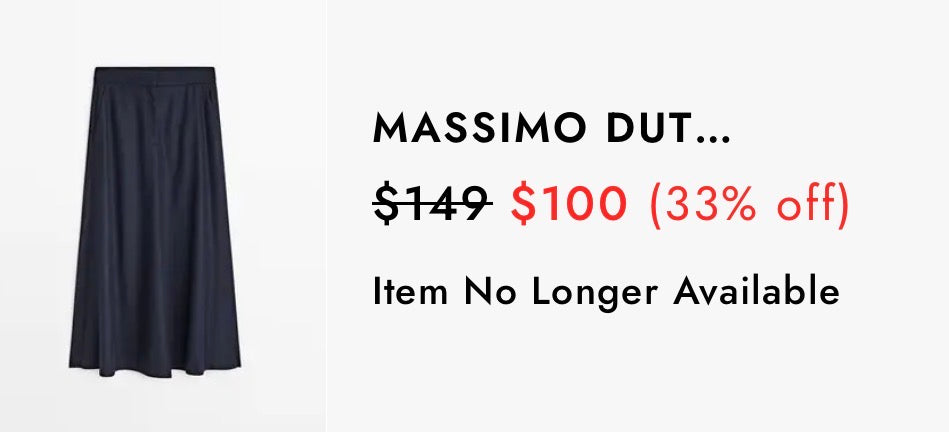 Fusta Massimo Dutti din lana în croi A din lana ( mărimea L)