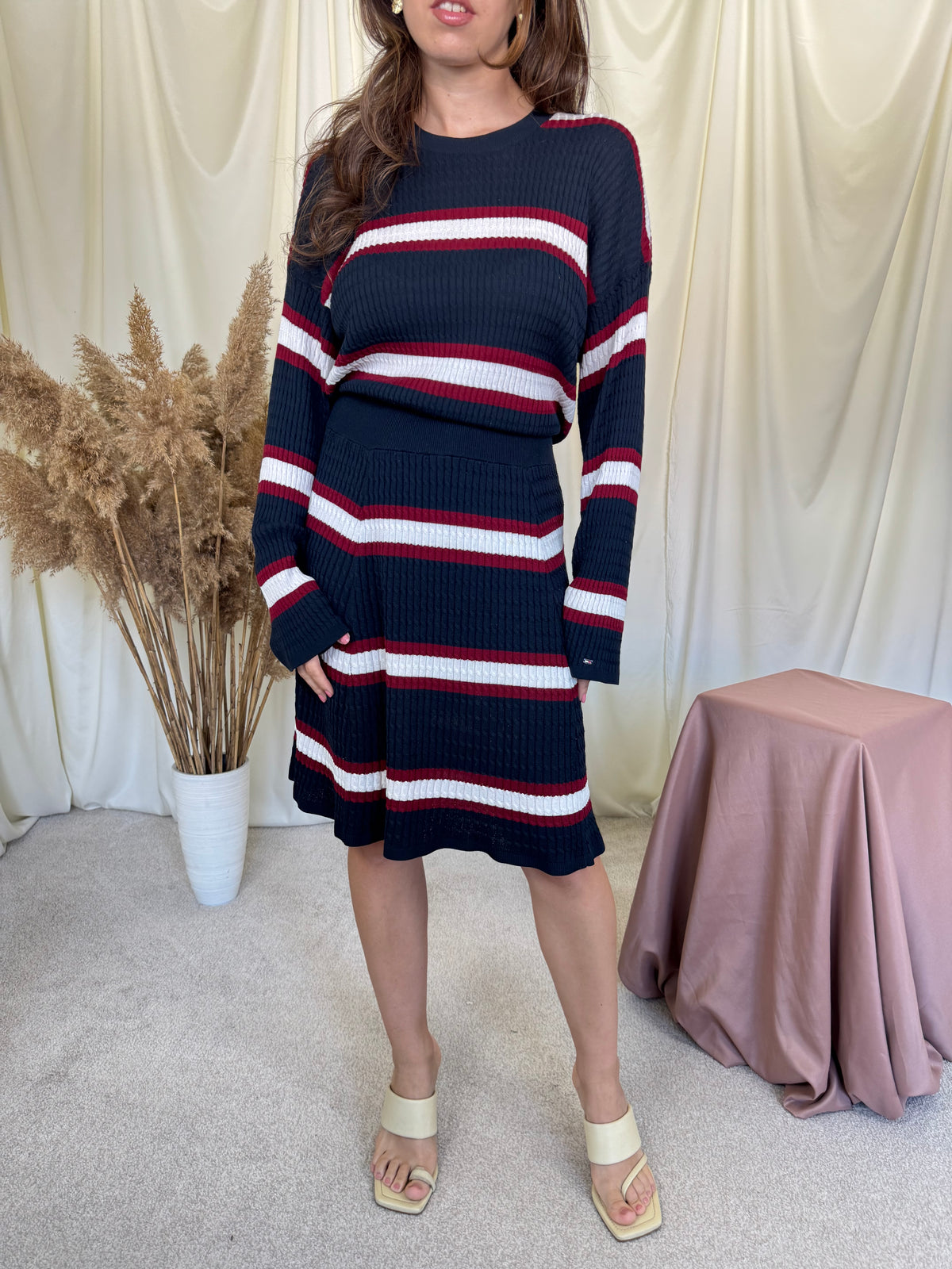 Rochie din tricot elastic Tommy Hilfiger ( mărimea L)