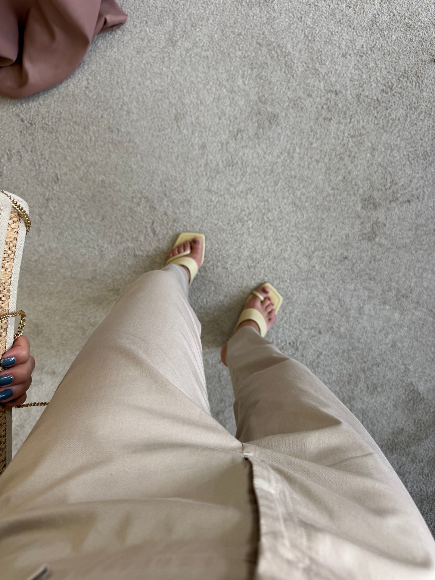 Pantaloni Max Mara cropped cigarette, stretch office( marimea S)