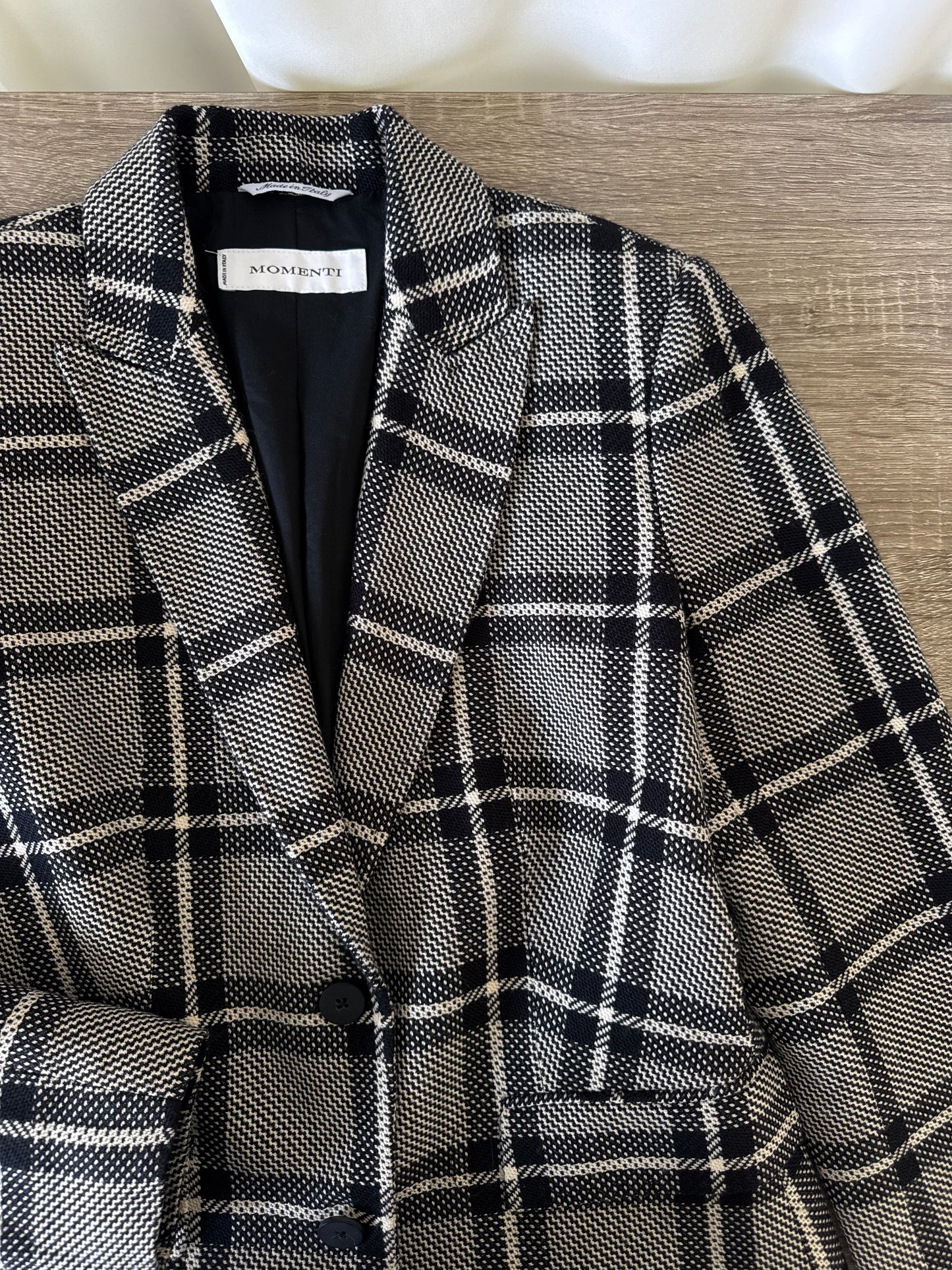 Sacou vintage de calitate, made in Italy, model cambrat 
(Mărimea S)