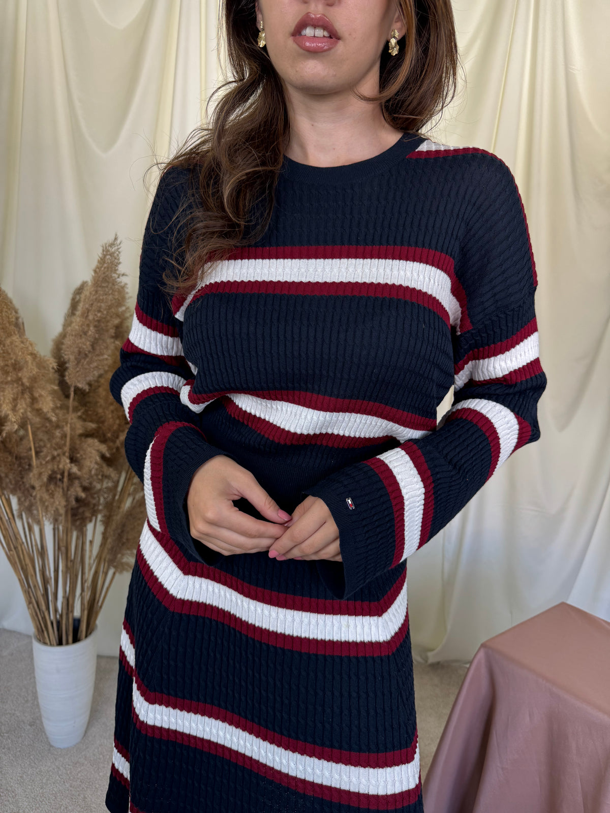 Rochie din tricot elastic Tommy Hilfiger ( mărimea L)