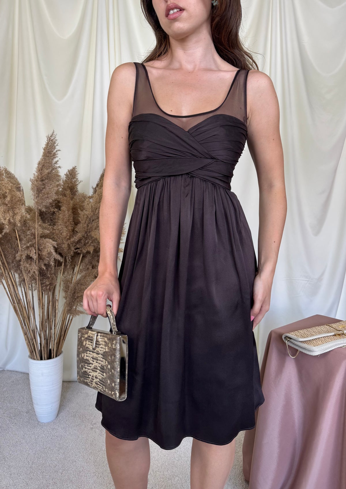 Rochie luxury BURBERRY din 100% mătase naturală extrem de finuță și calitativă ( mărimea XS)