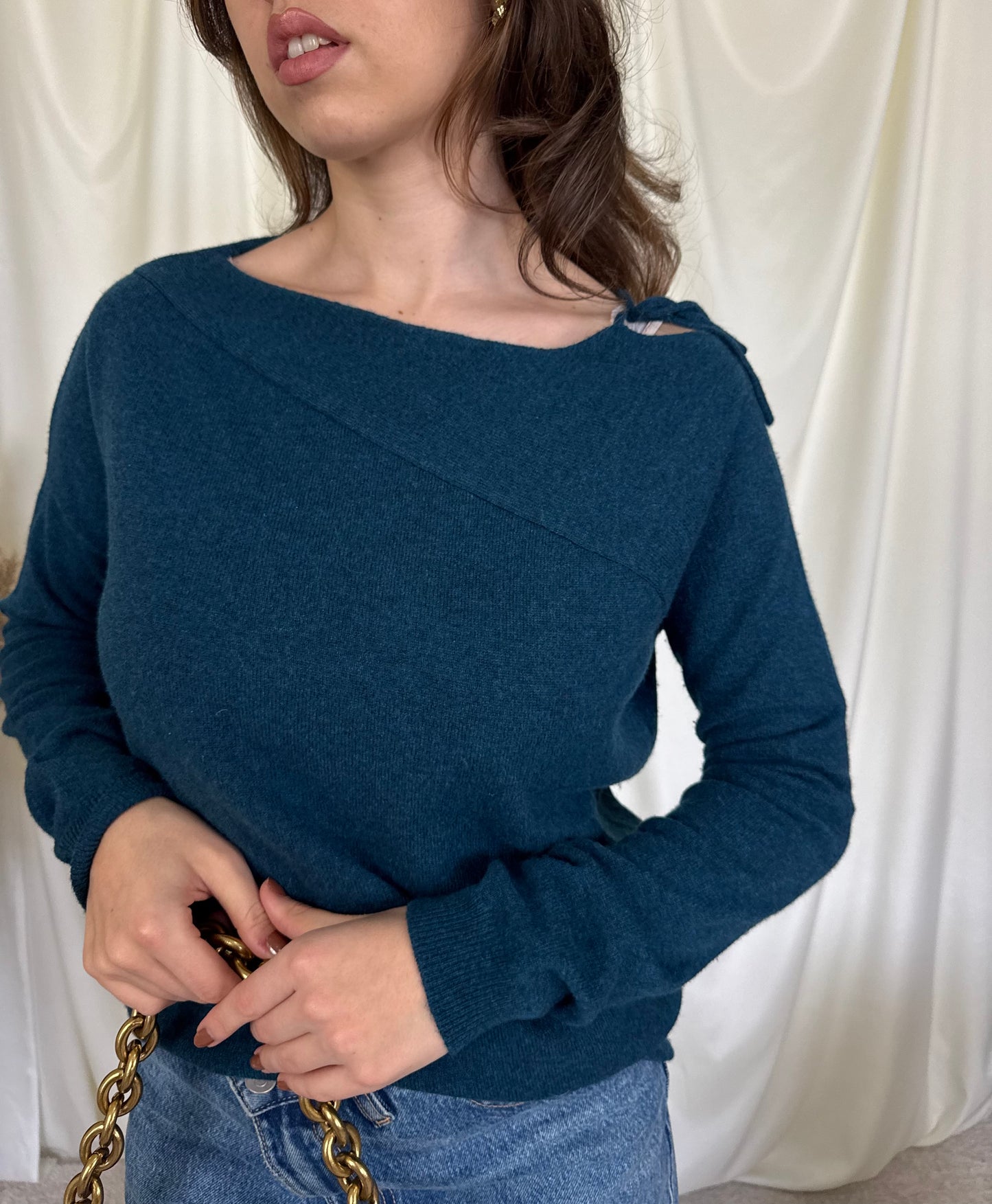 Pulover din 100% cașmir ( S-M)