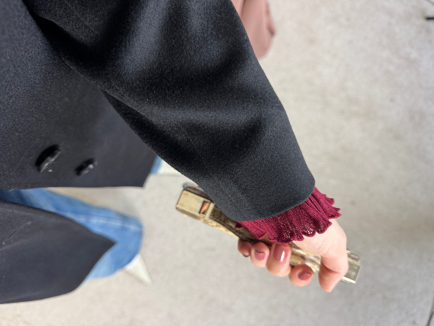 Palton luxury CINZIA ROCCA x LORO PIANA ( mărimea S-M)