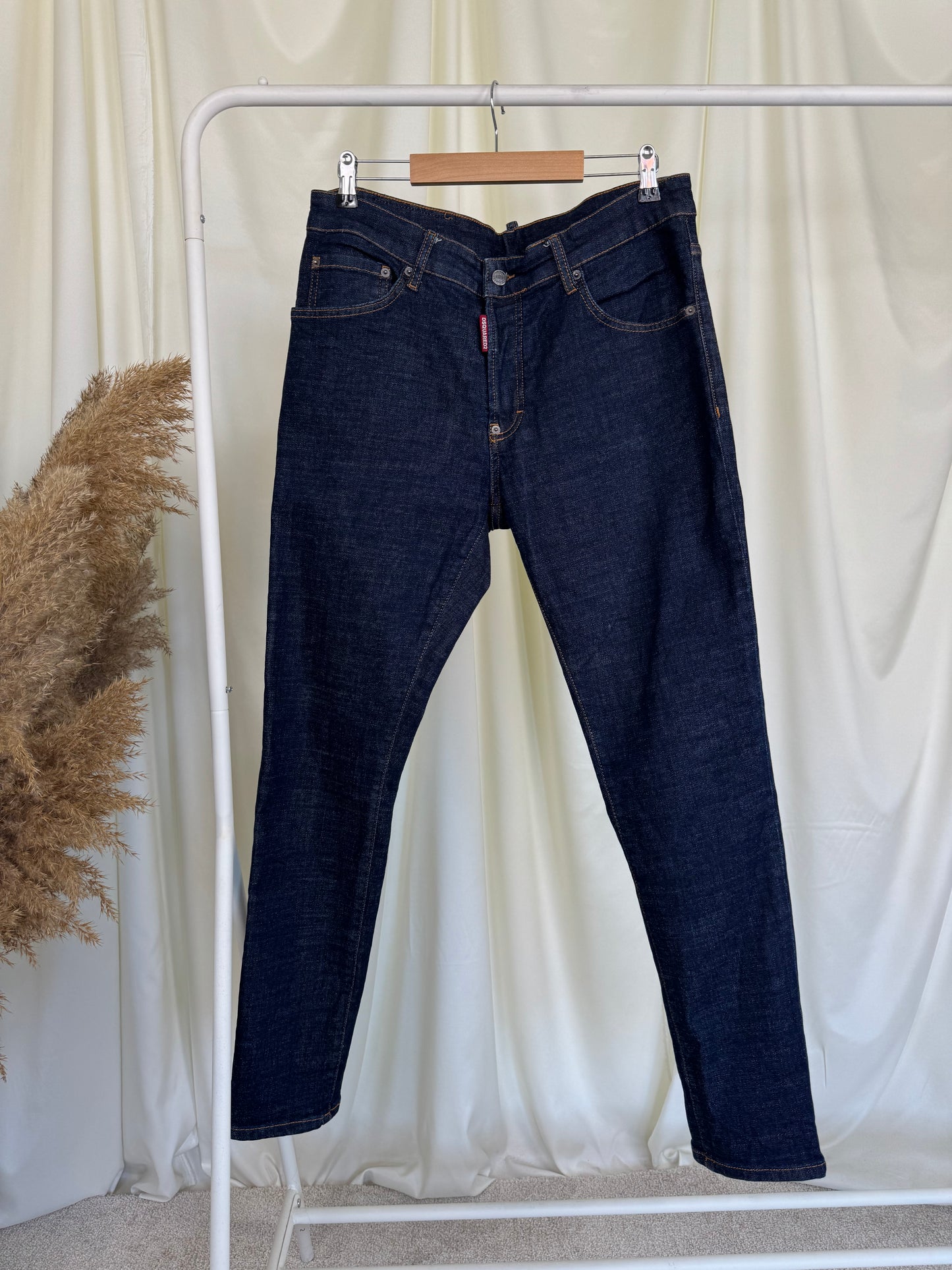 Blugi barbati Dsquared2 navy blue 
(Mărimea L)