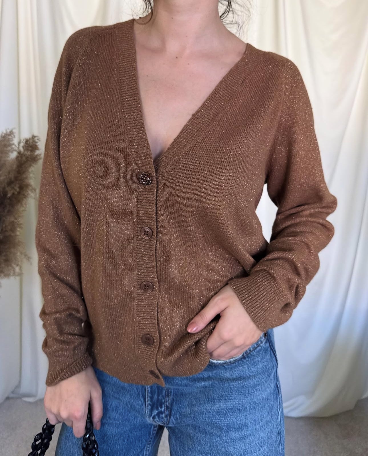 Cardigan maro RIVERWOODS(mărimea L)