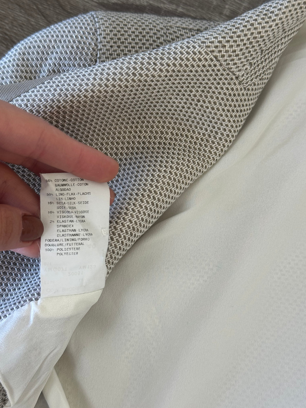 Sacou luxury Armani din bumbac, in și mătase naturală în croi superb ( mărimea S)