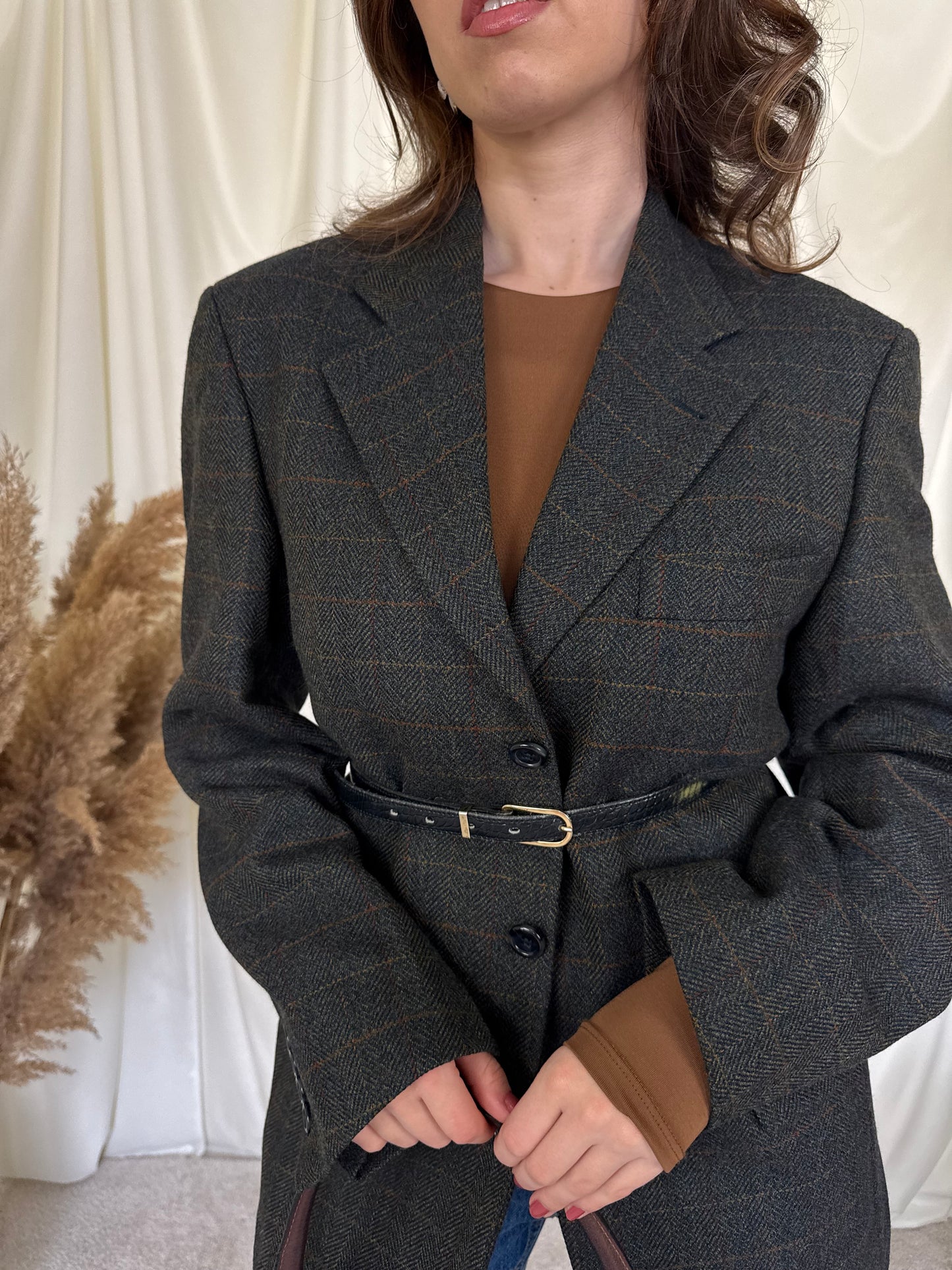 Sacou din 100% lână, mărimea M/L, fit oversize