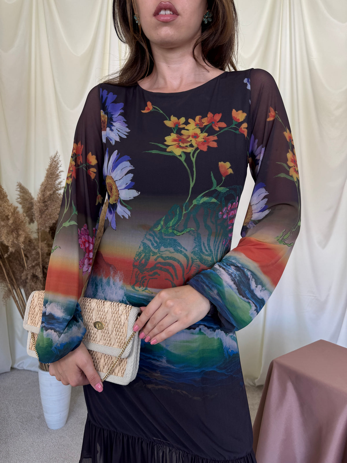 Rochie Desigual cu print superb ( mărimea S, M)