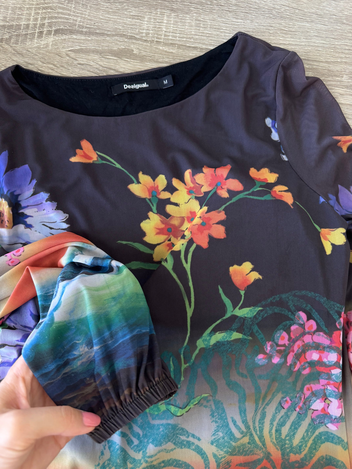 Rochie Desigual cu print superb ( mărimea S, M)