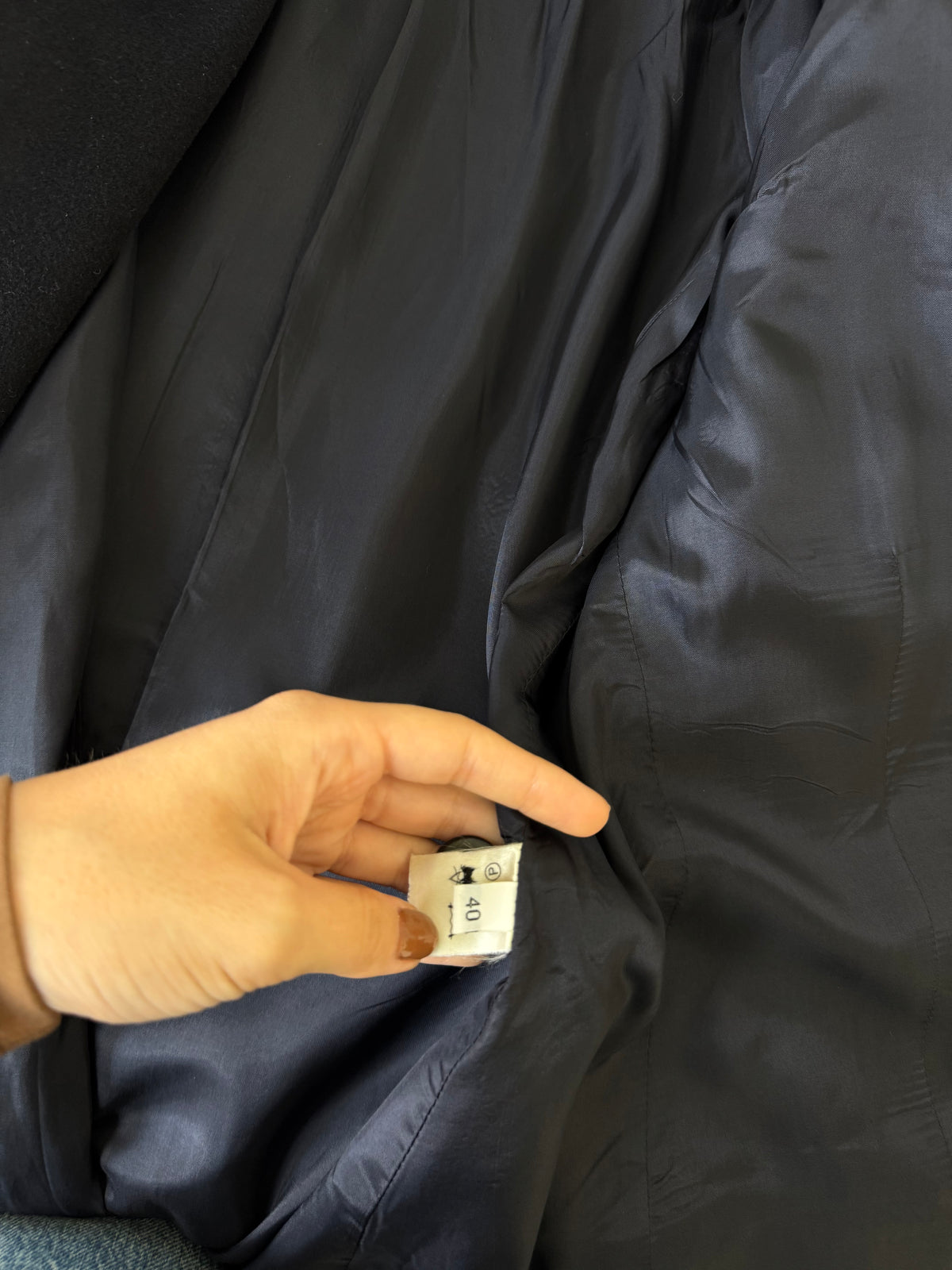 Sacou vintage din 100% cașmir la rând dublu de nasturi ( mărimea M/L)