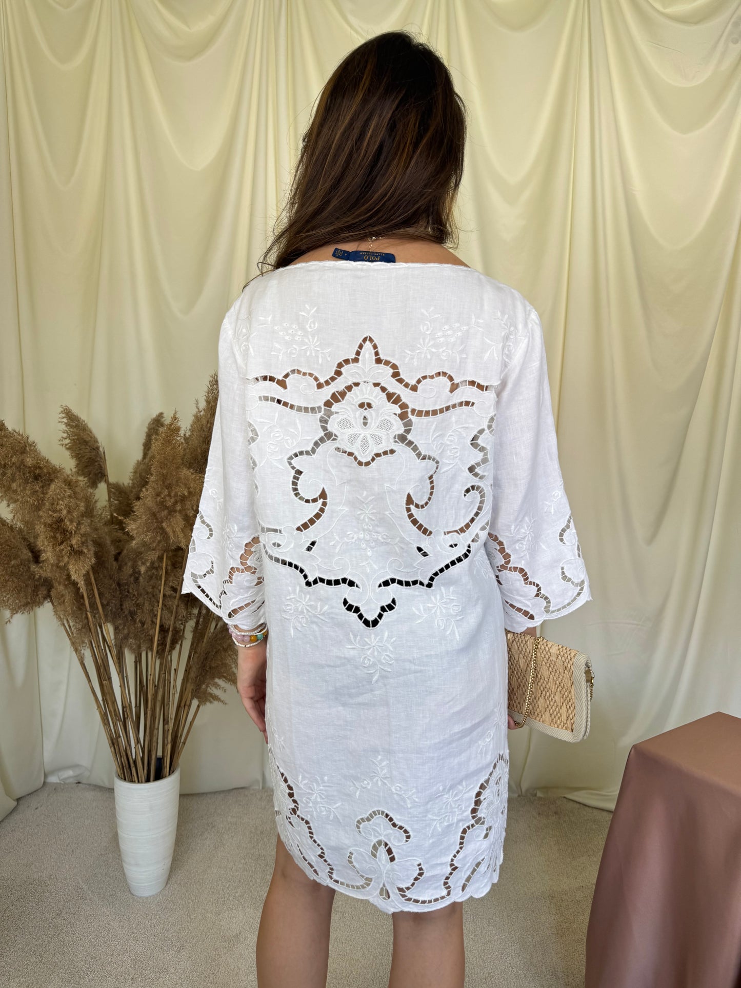 Rochie polo RALPH LAUREN din 100% in cu broderie superbă ( mărimea S/M)