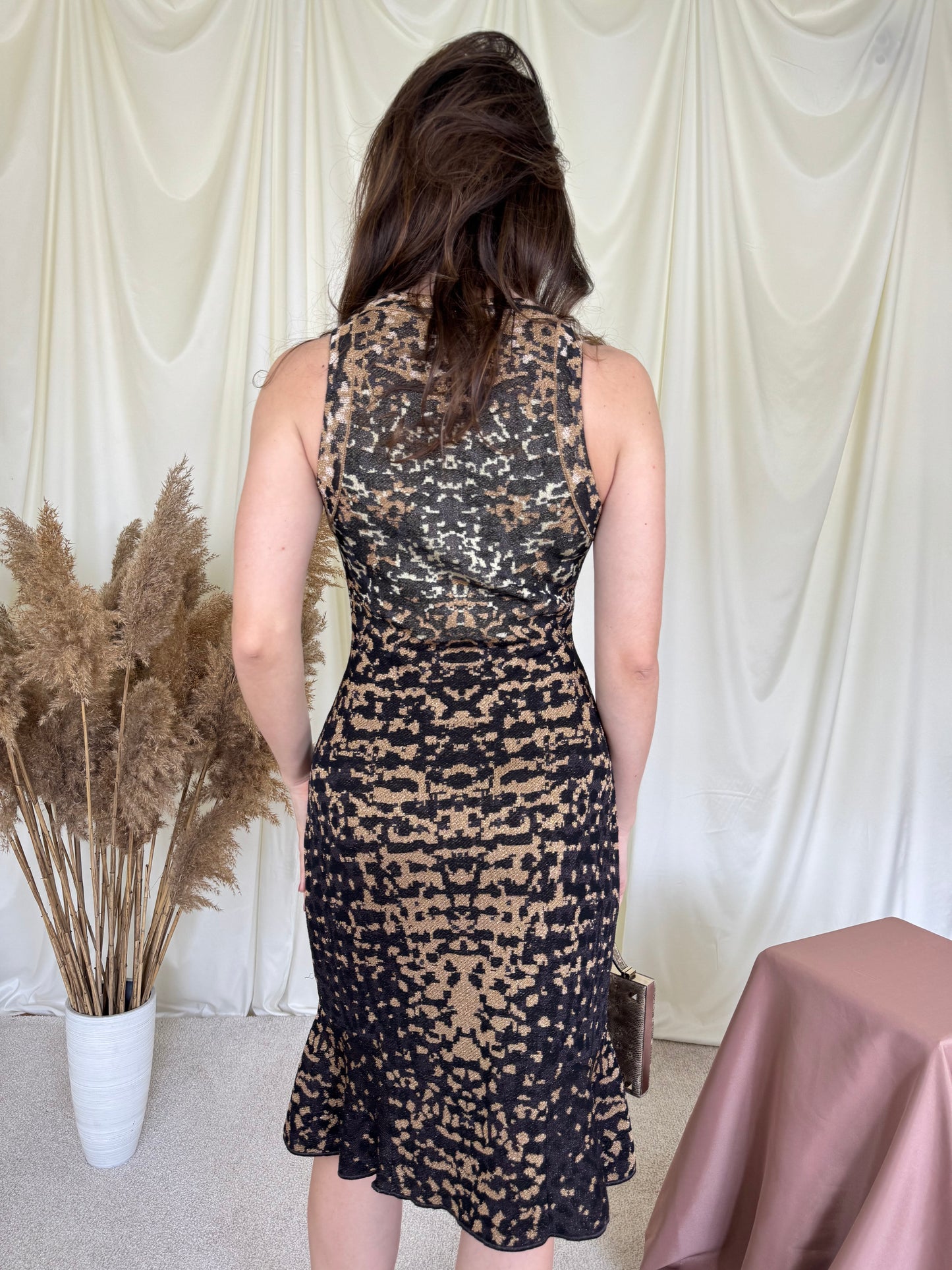Rochie MISSONI cu print superb și talie marcata 
(Mărimea S)