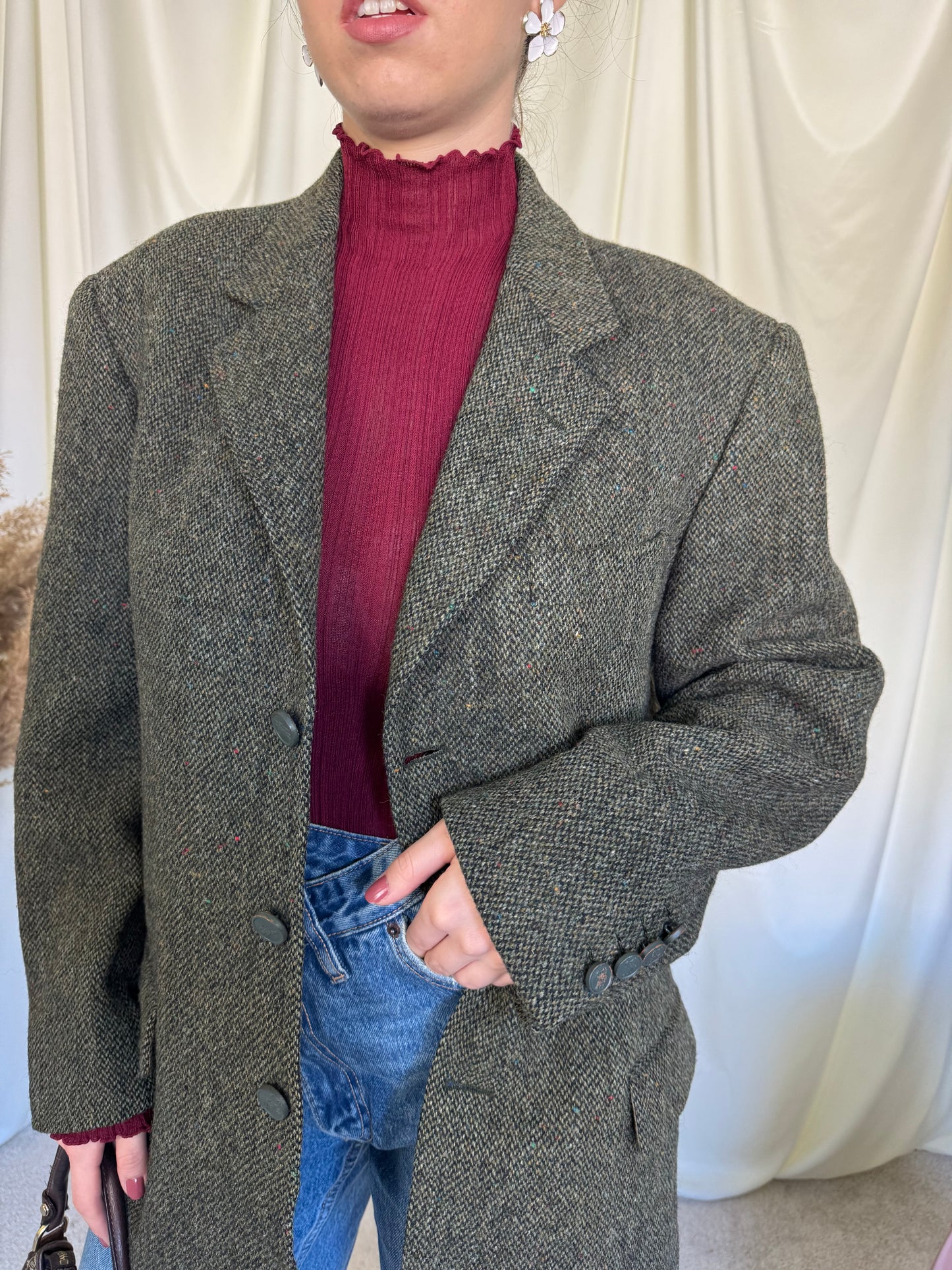 Piesa de colecție BURBERRY- lână HARIS TWEED