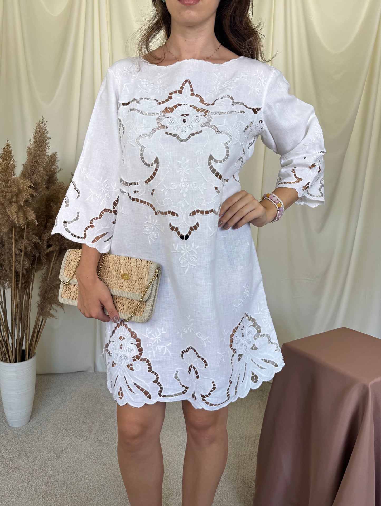Rochie polo RALPH LAUREN din 100% in cu broderie superbă ( mărimea S/M)