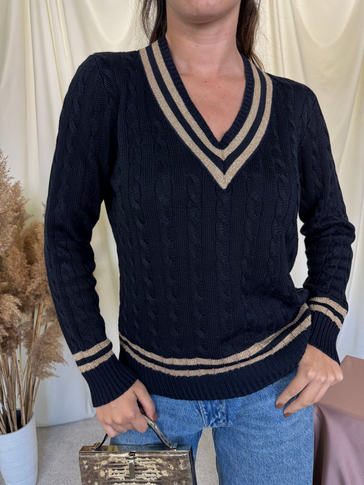 Pulover Polo Ralph Lauren din bumbac și vascoza ( mărimea M)