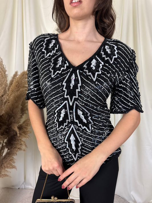 Piesa vintage din mătase naturală( mărimea S)