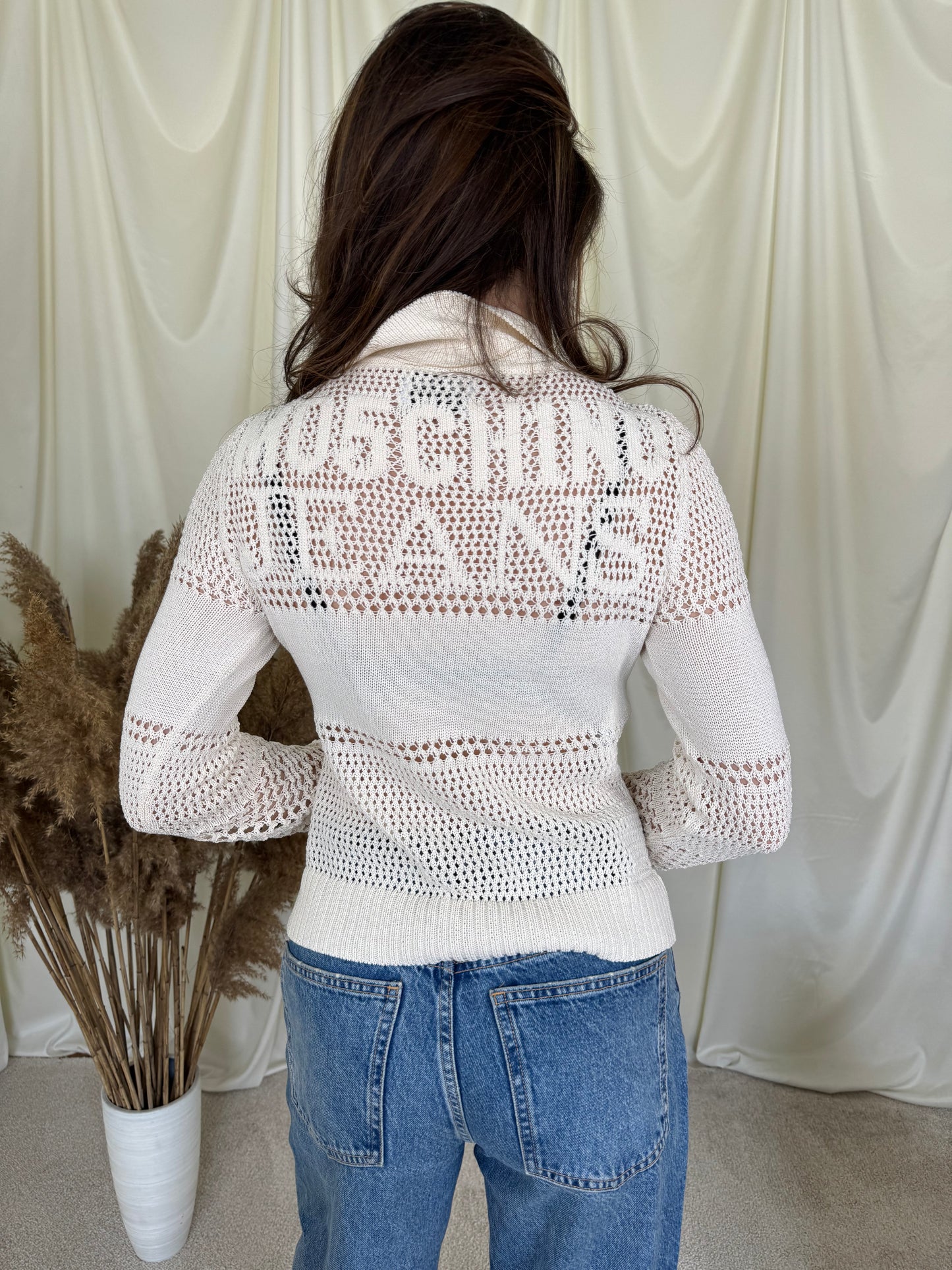 Cardigan Moschino din 80% bumbac 
(Mărime XS/S)