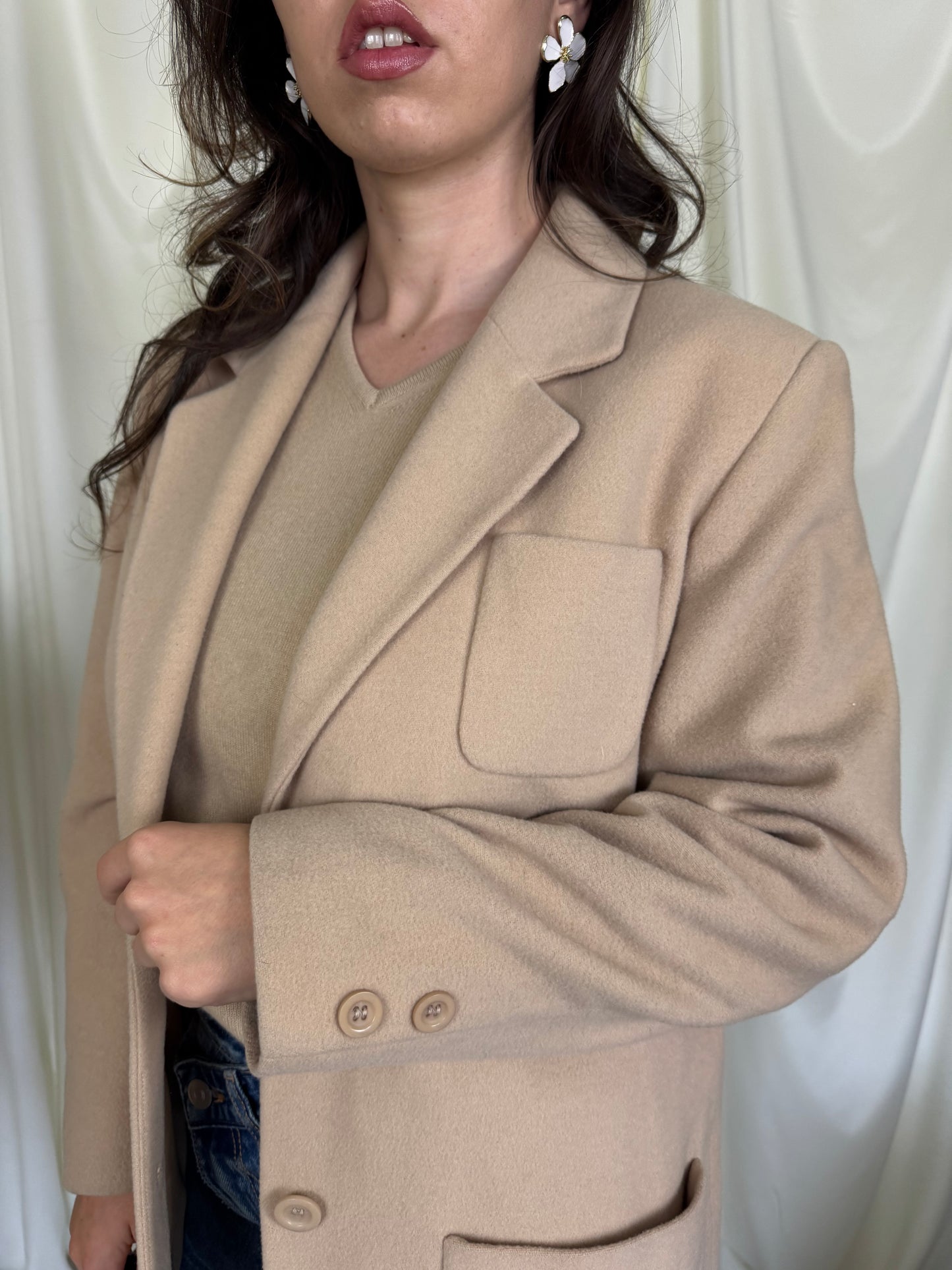 Sacou jachetă din 90% lână și casmir( mărimea M)