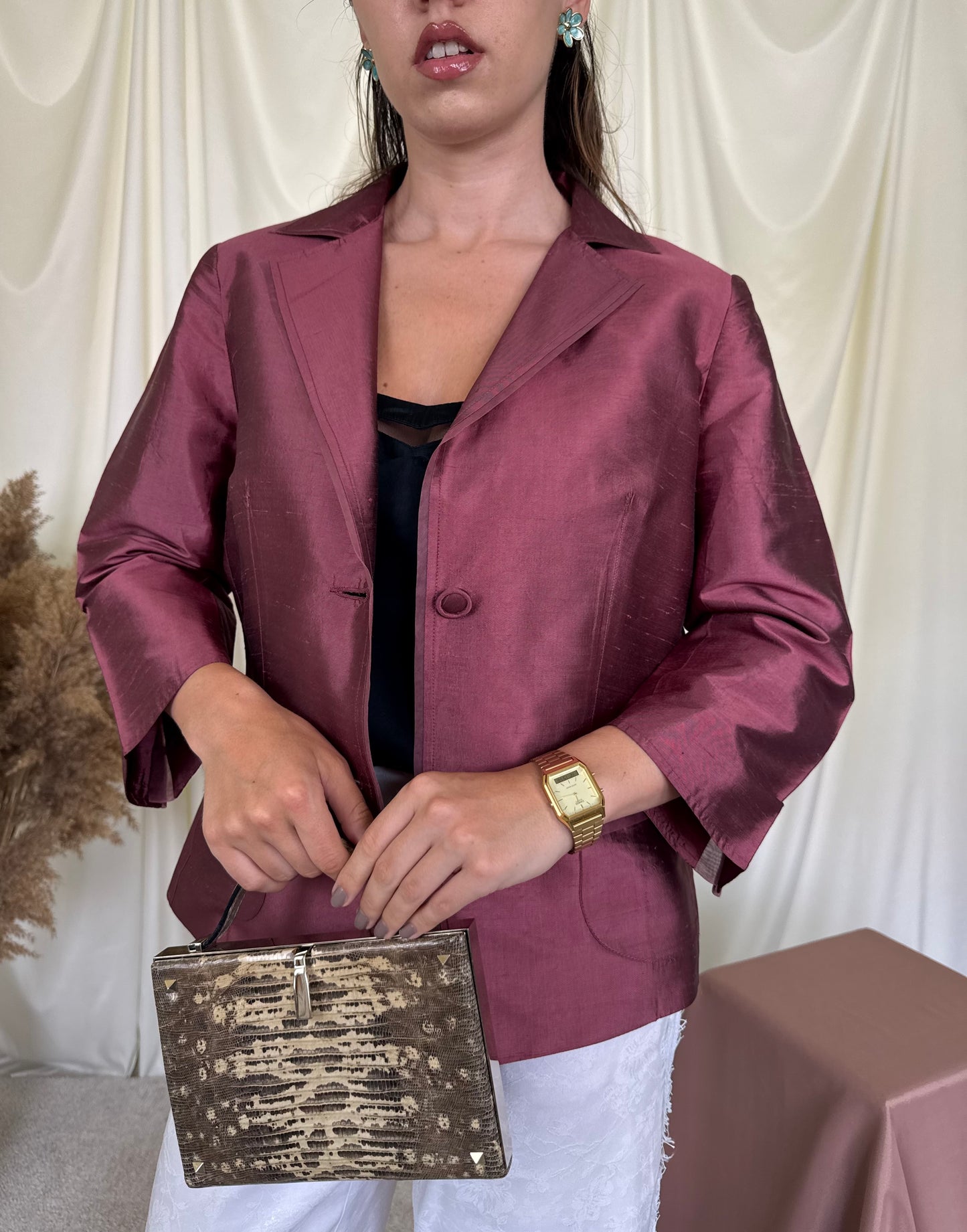 Sacou MAX MARA din 100% mătase 
(Mărimea M/L)