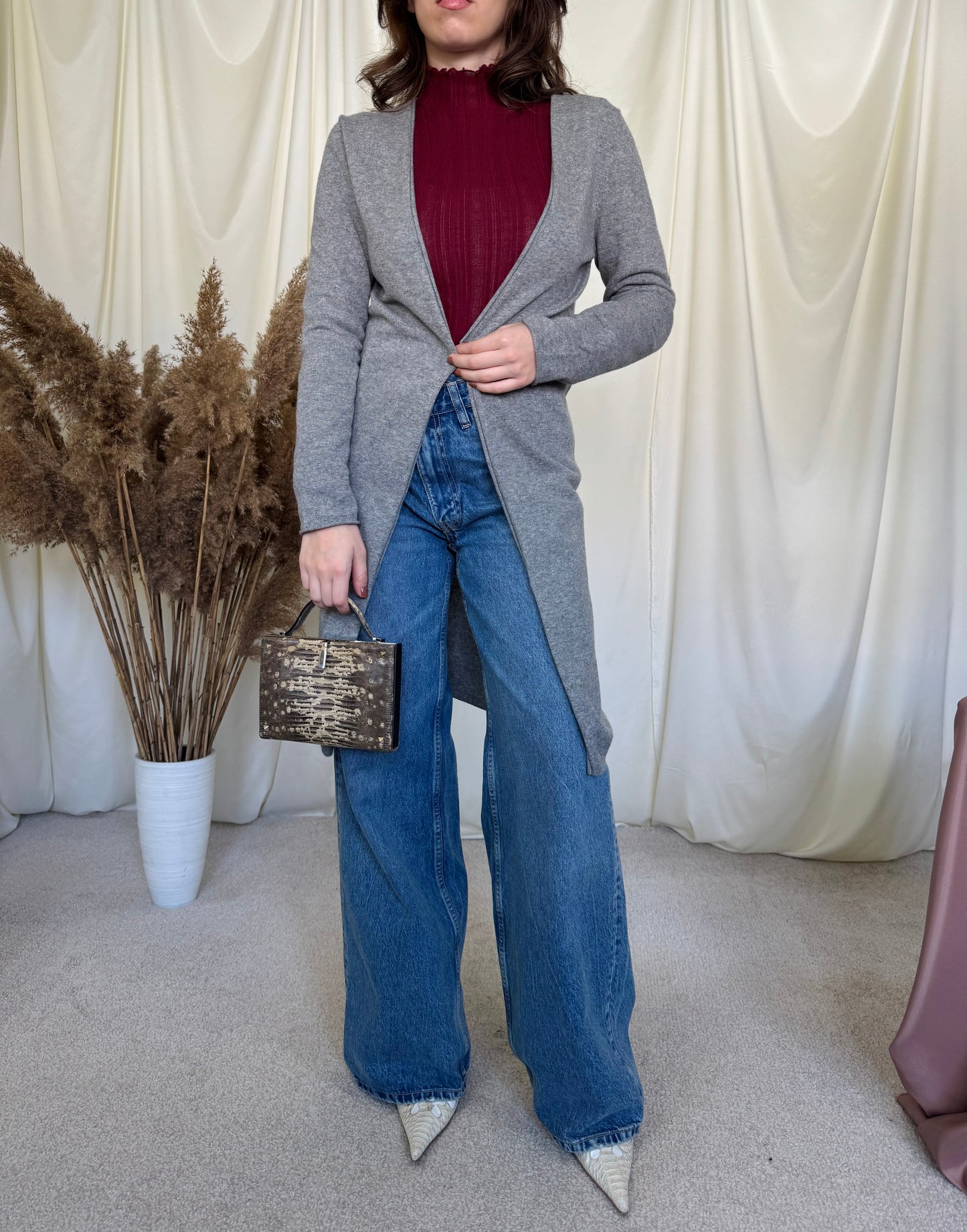 Cardigan din 100% cașmir (S-M)