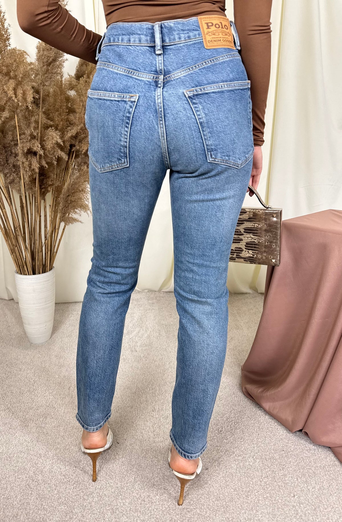 Blug premium Ralph Lauren din 100% bumbac cu talie înaltă ( mărimea 27/S)