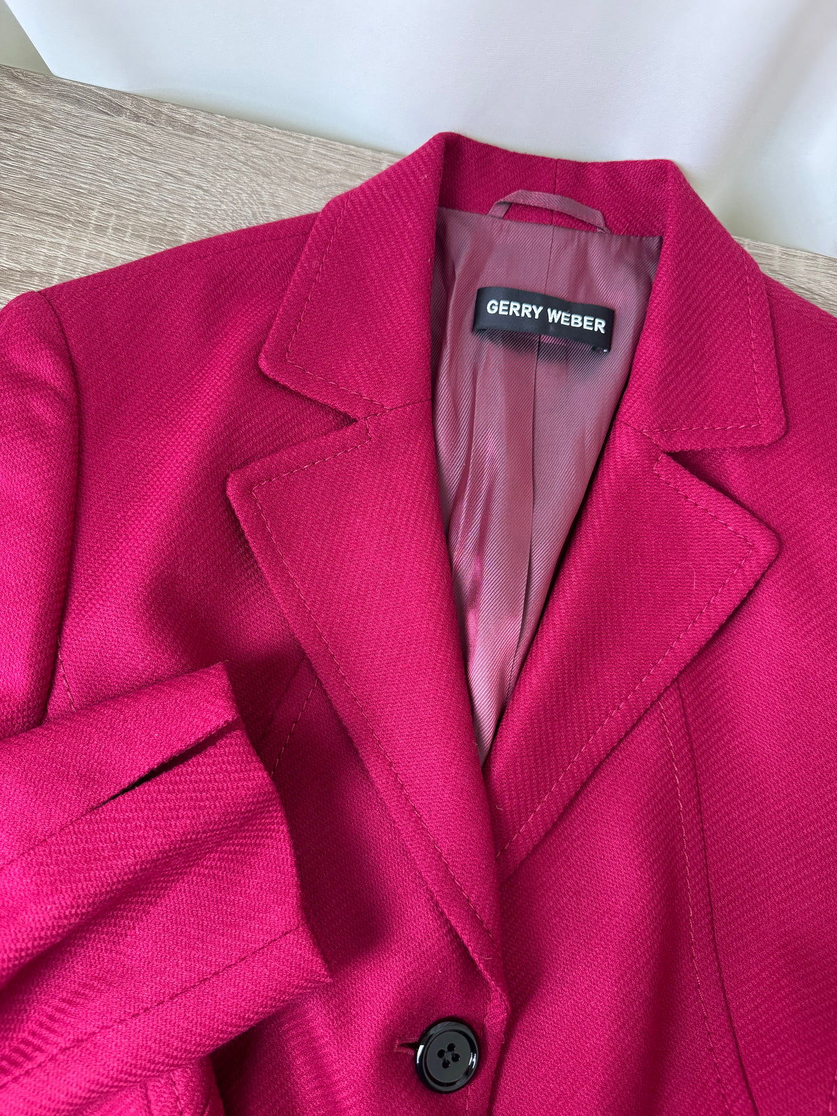 Sacou vintage GERRY WEBER din stofă de lână și modal, produs nou ( mărimea L/XL)