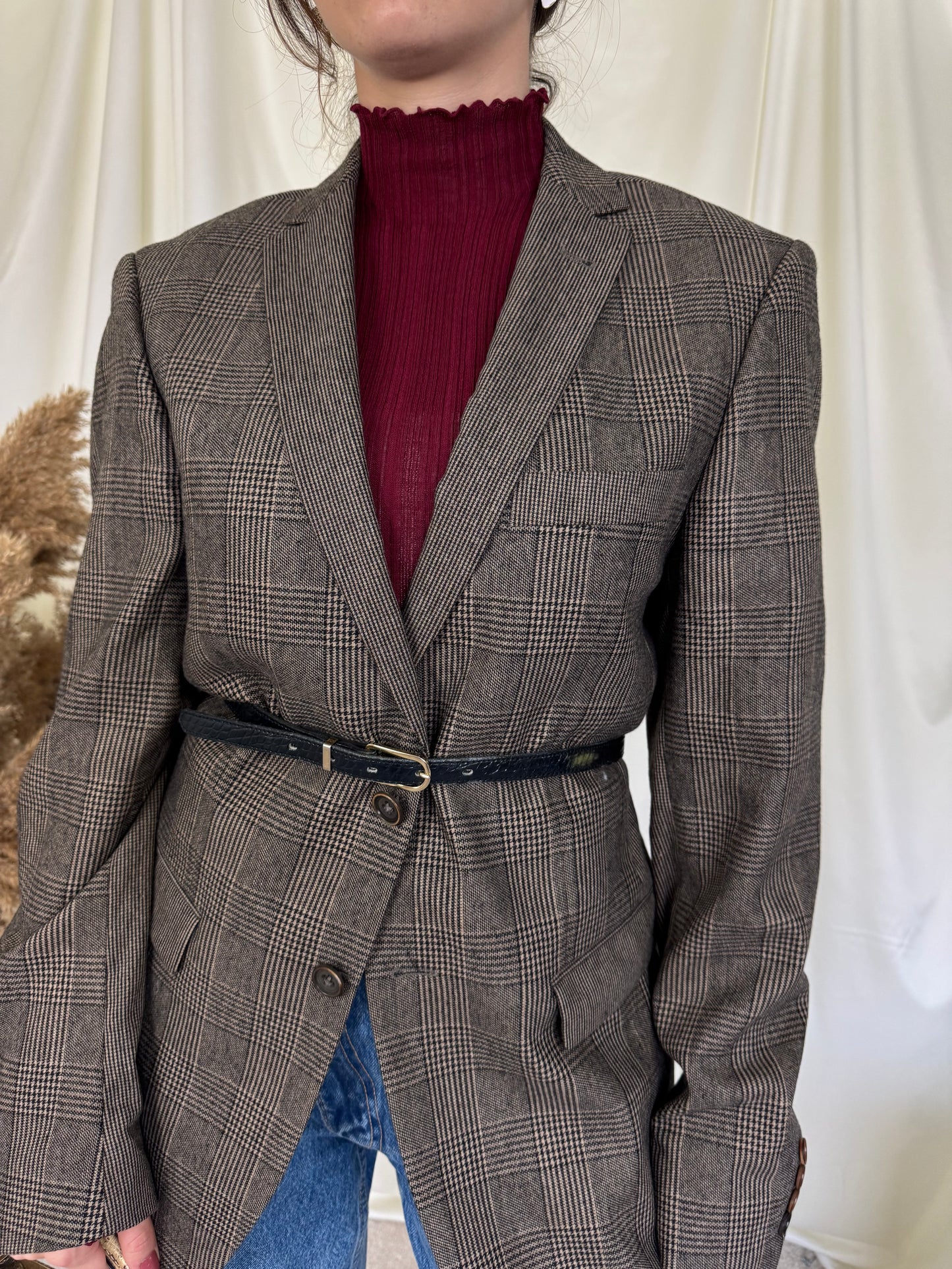 Sacou în fit oversiZed din stofă superbă în 2 culori( mărimea M)